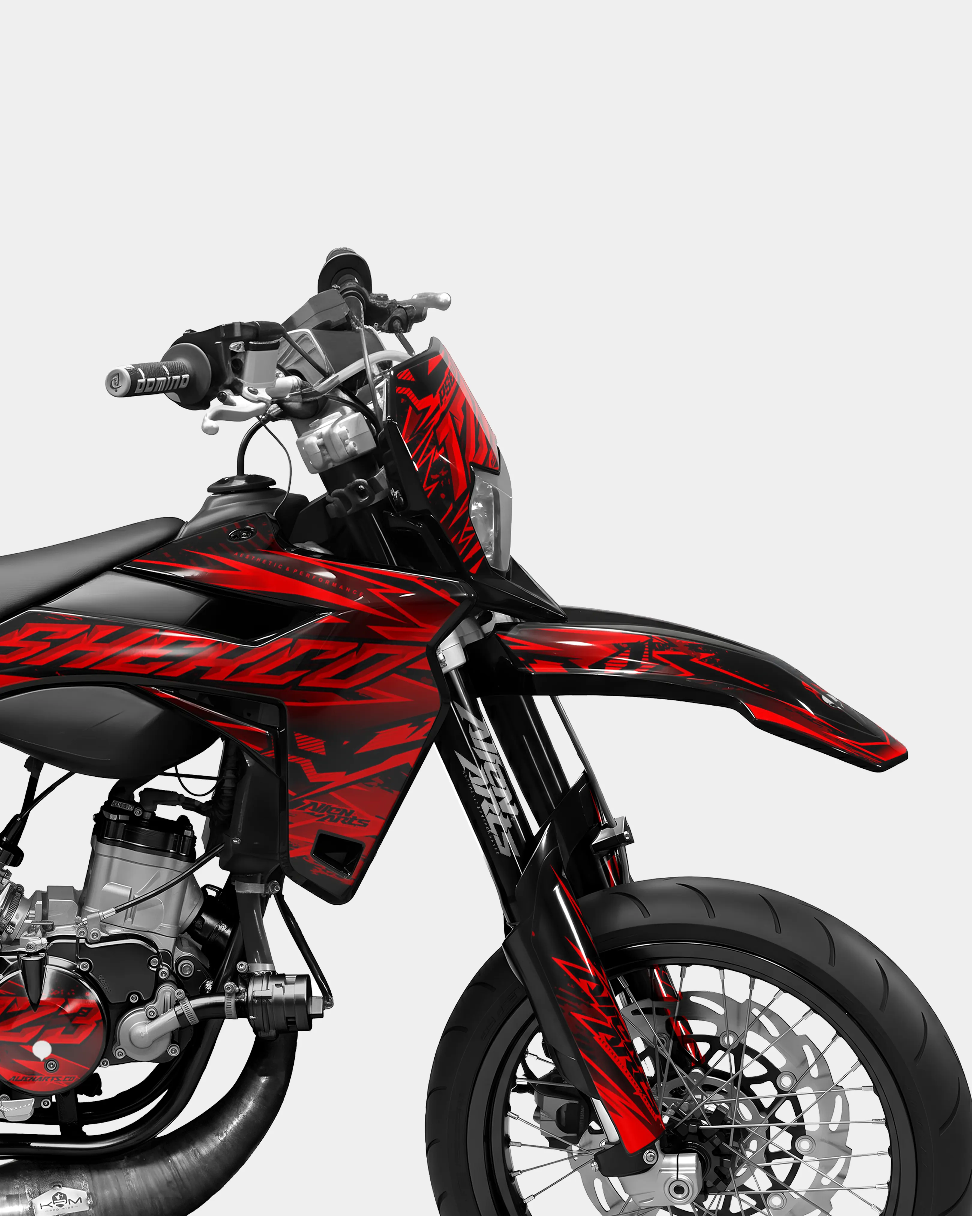 MIROIR- Kit deco SHERCO 50cc - Rouge - Image 3