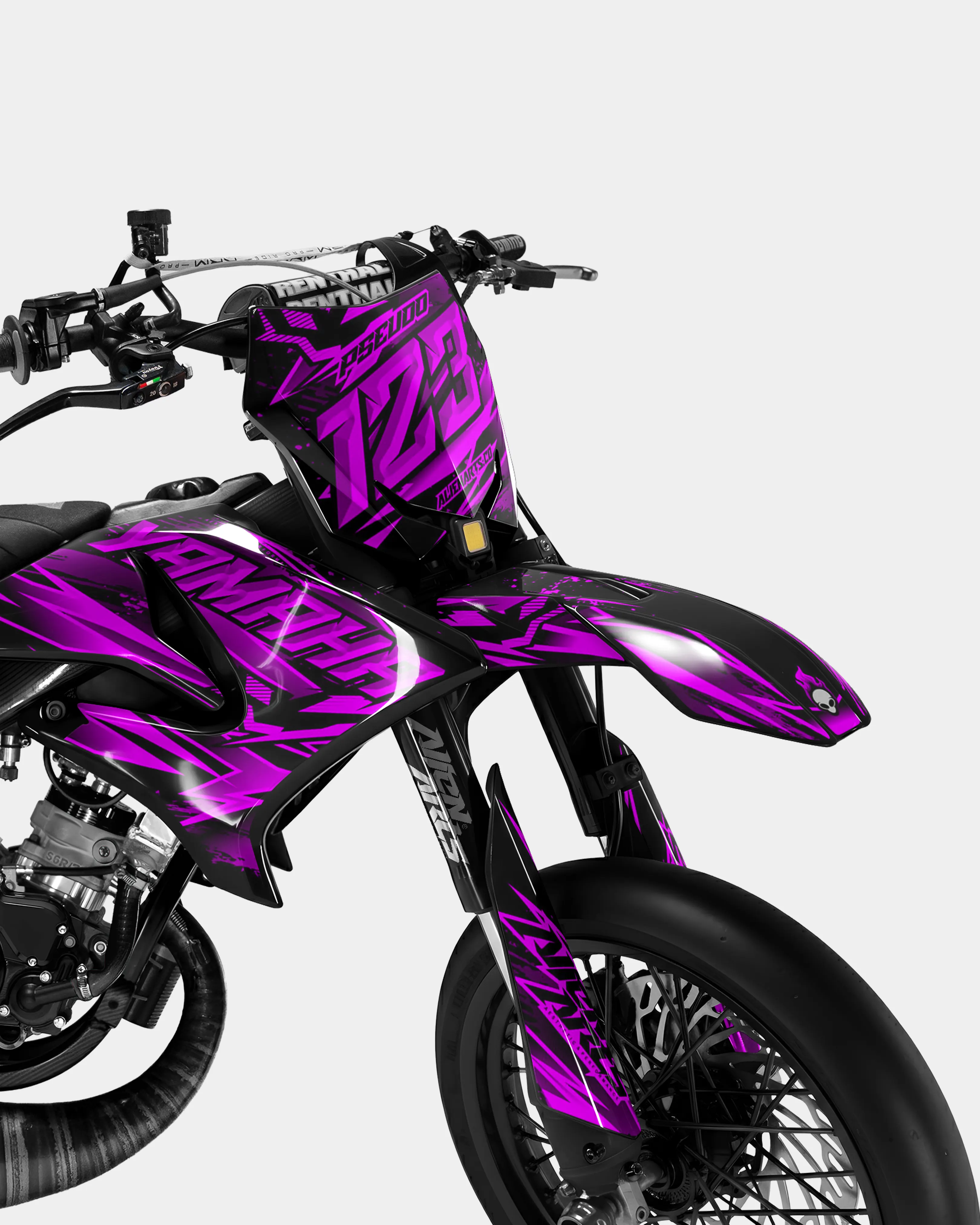 MIROIR - Kit deco YAMAHA DT 50cc - Rose - Image 2