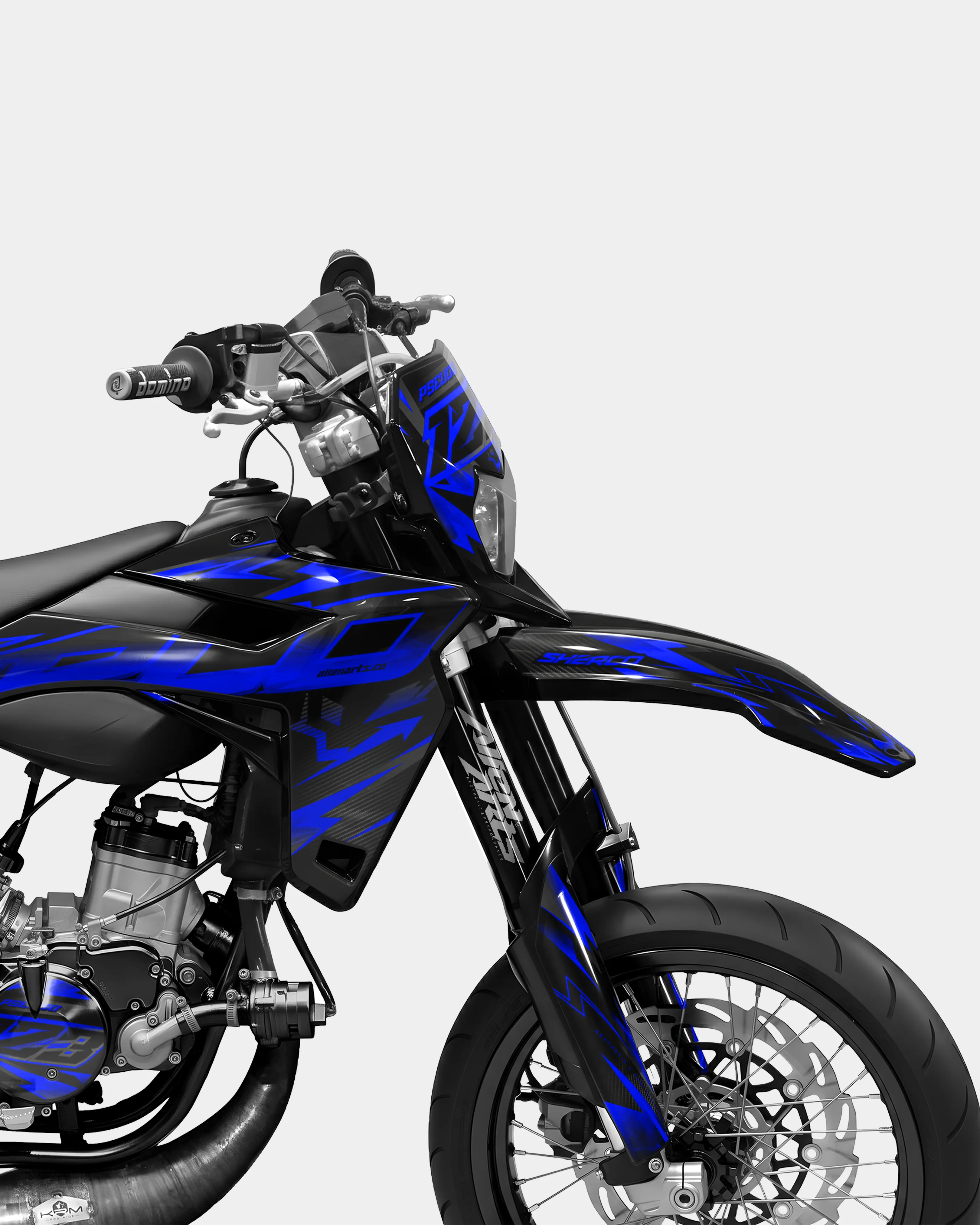 MISTRAL- Kit deco SHERCO 50cc - Bleu foncé - Image 3
