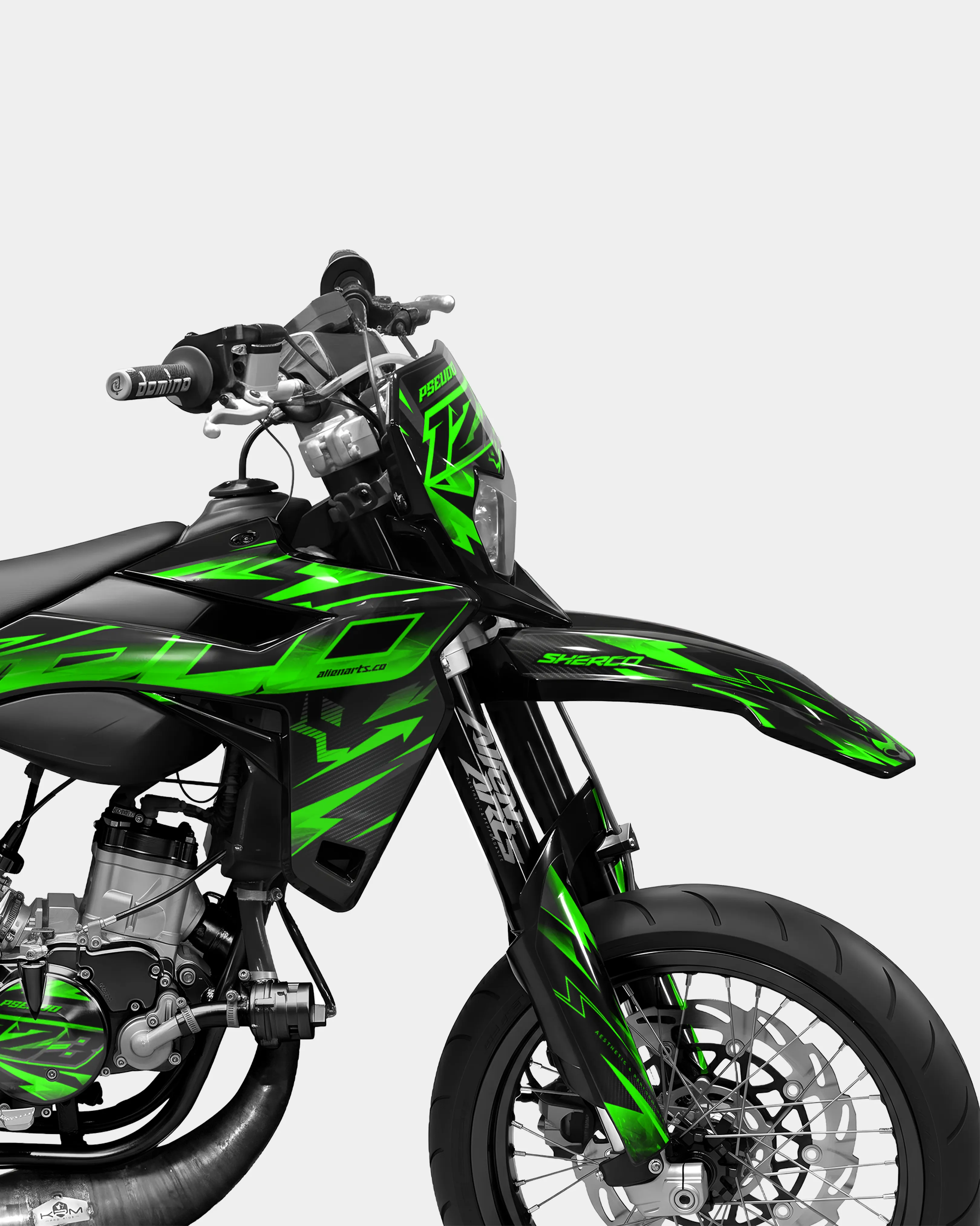 MISTRAL- Kit deco SHERCO 50cc - Vert - Image 3