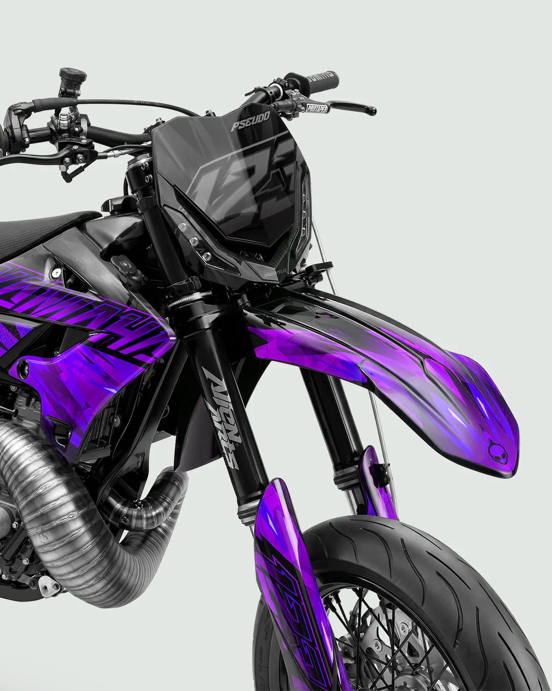 NITROGEN - Kit Déco Supermotard Semi-Personnalisable - Violet - Image 2
