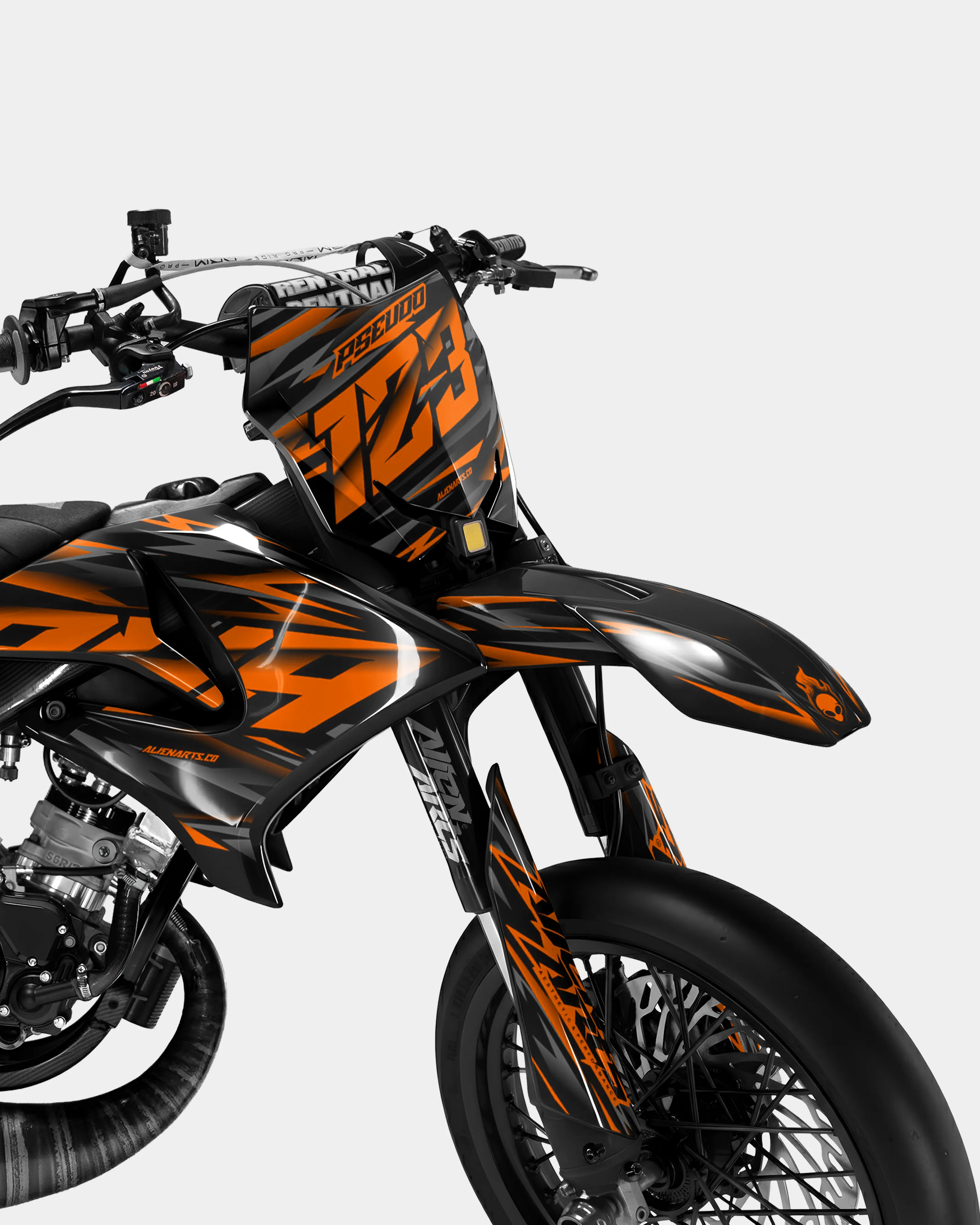 NOVUM - Kit deco YAMAHA DT 50cc - Orange - Image 2