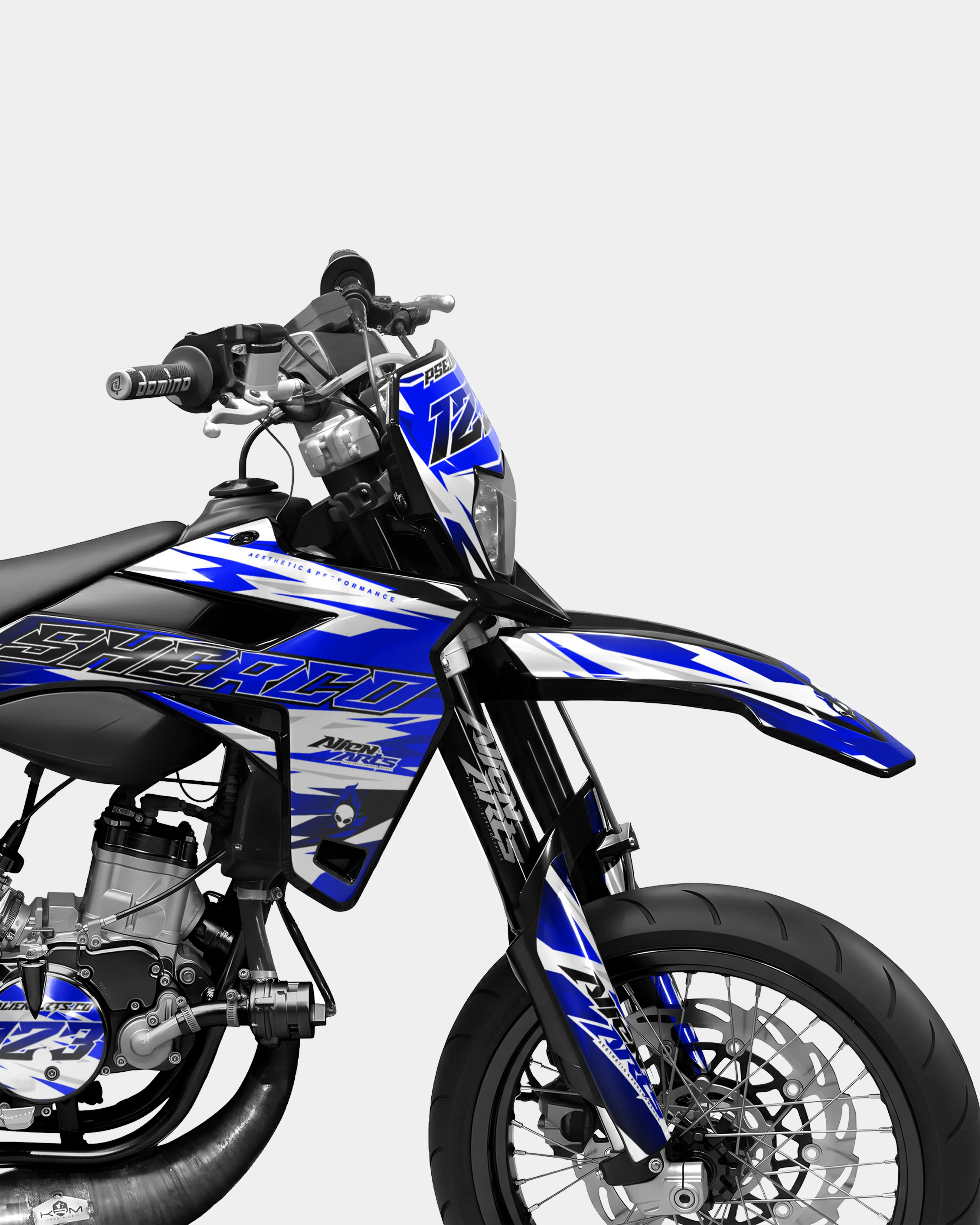 ONYX - Kit deco SHERCO 50cc - Bleu foncé - Image 3