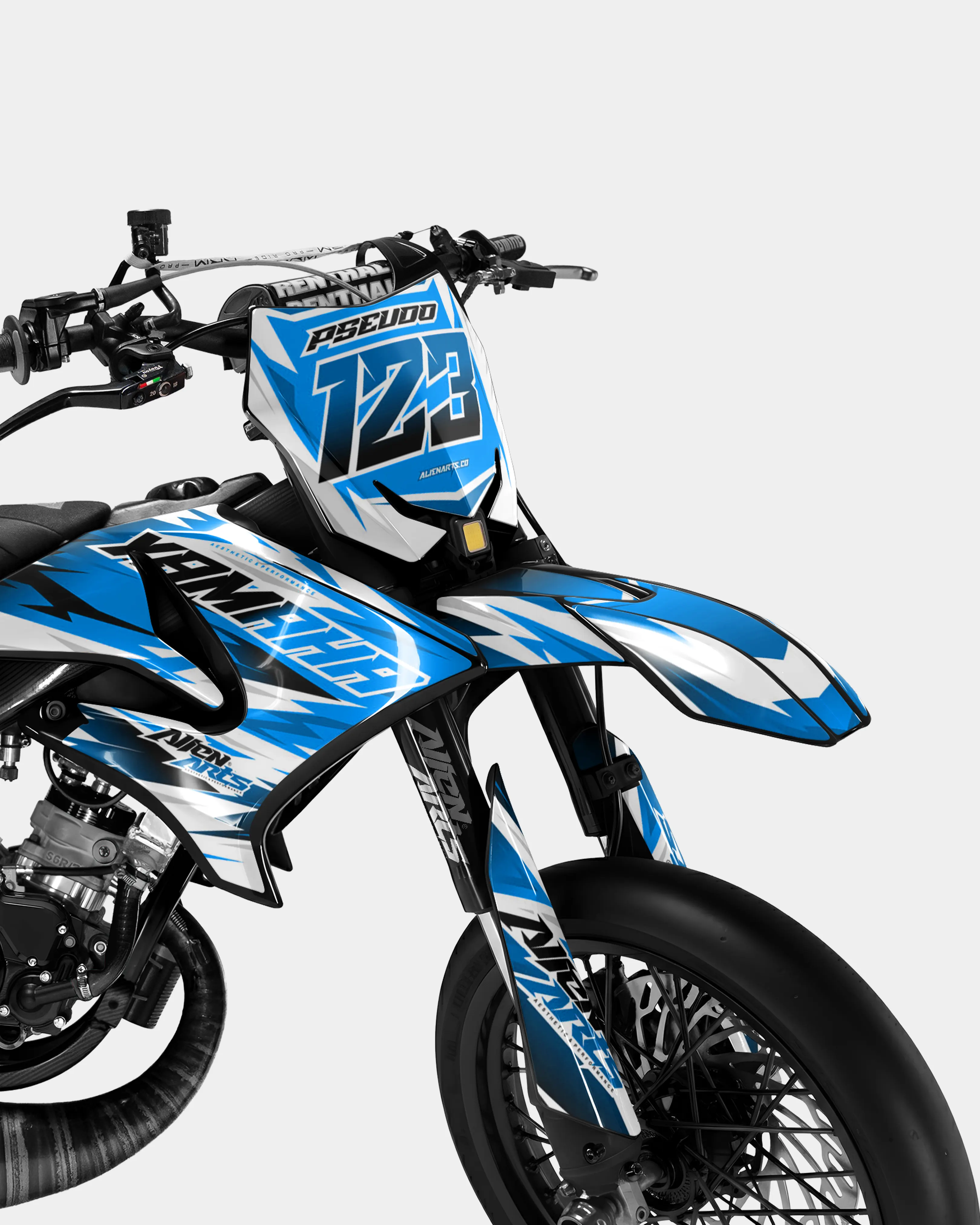 ONYX - Kit deco YAMAHA DT 50cc - Bleu - Image 2