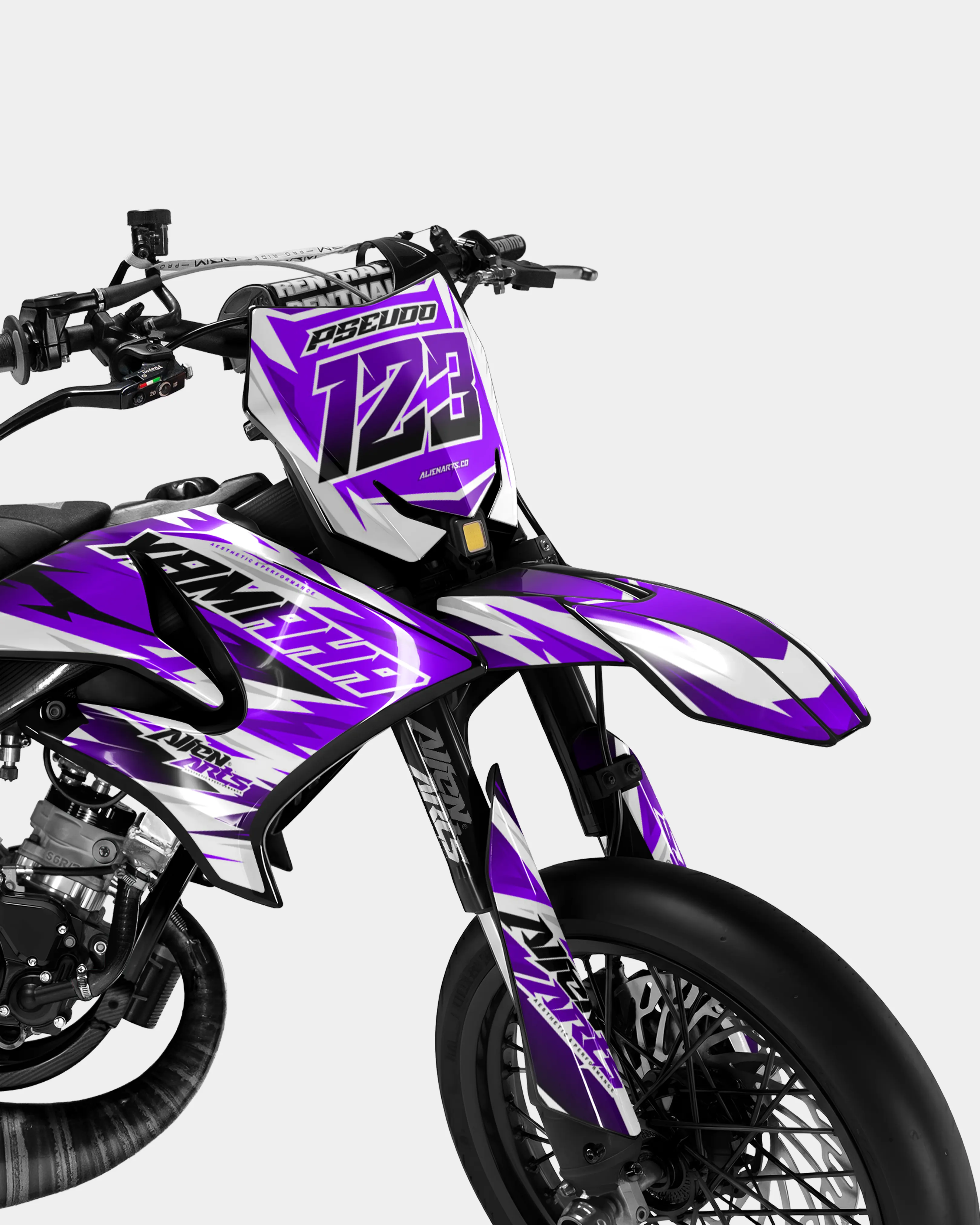 ONYX - Kit deco YAMAHA DT 50cc - Violet - Image 2