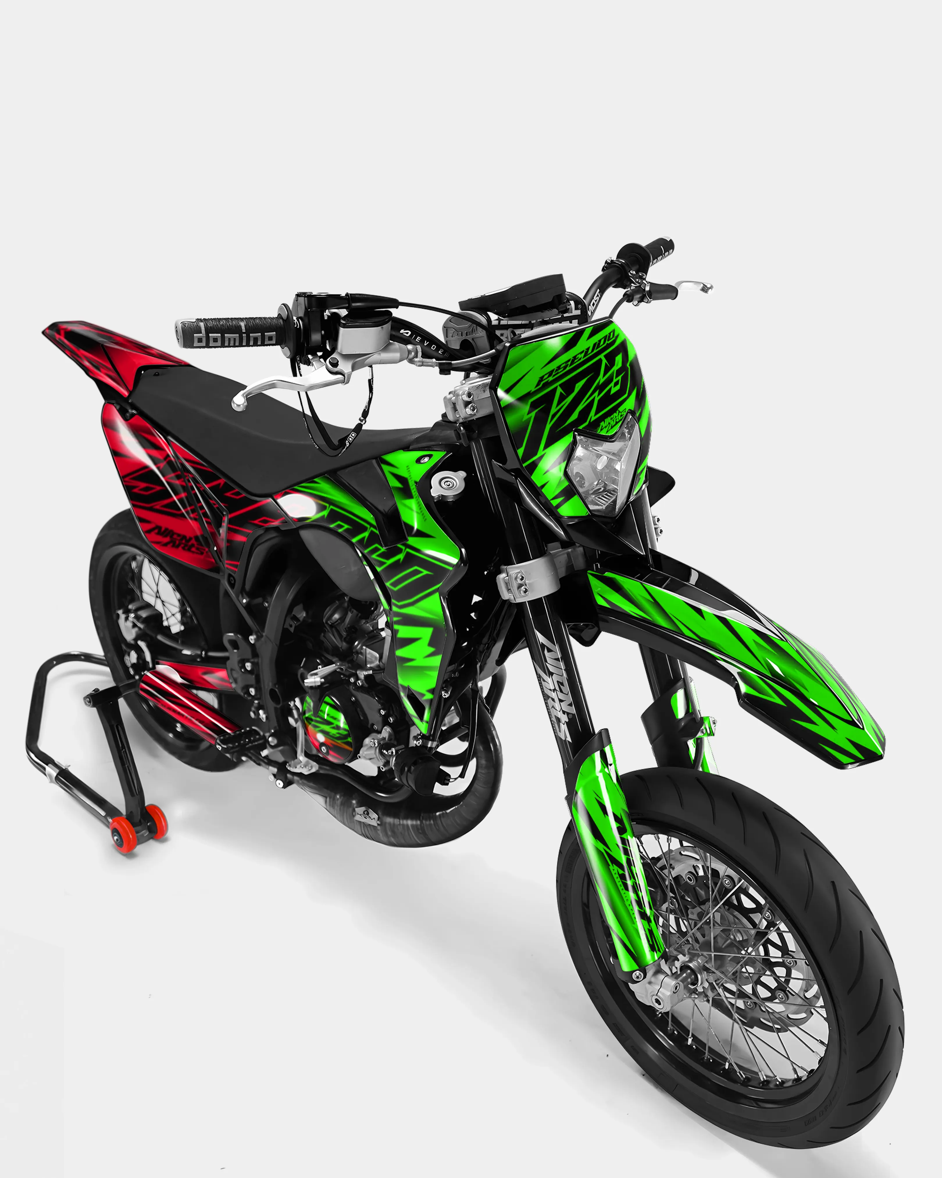 PAENO - Kit deco SHERCO 50cc - Vert Rouge - Image 2