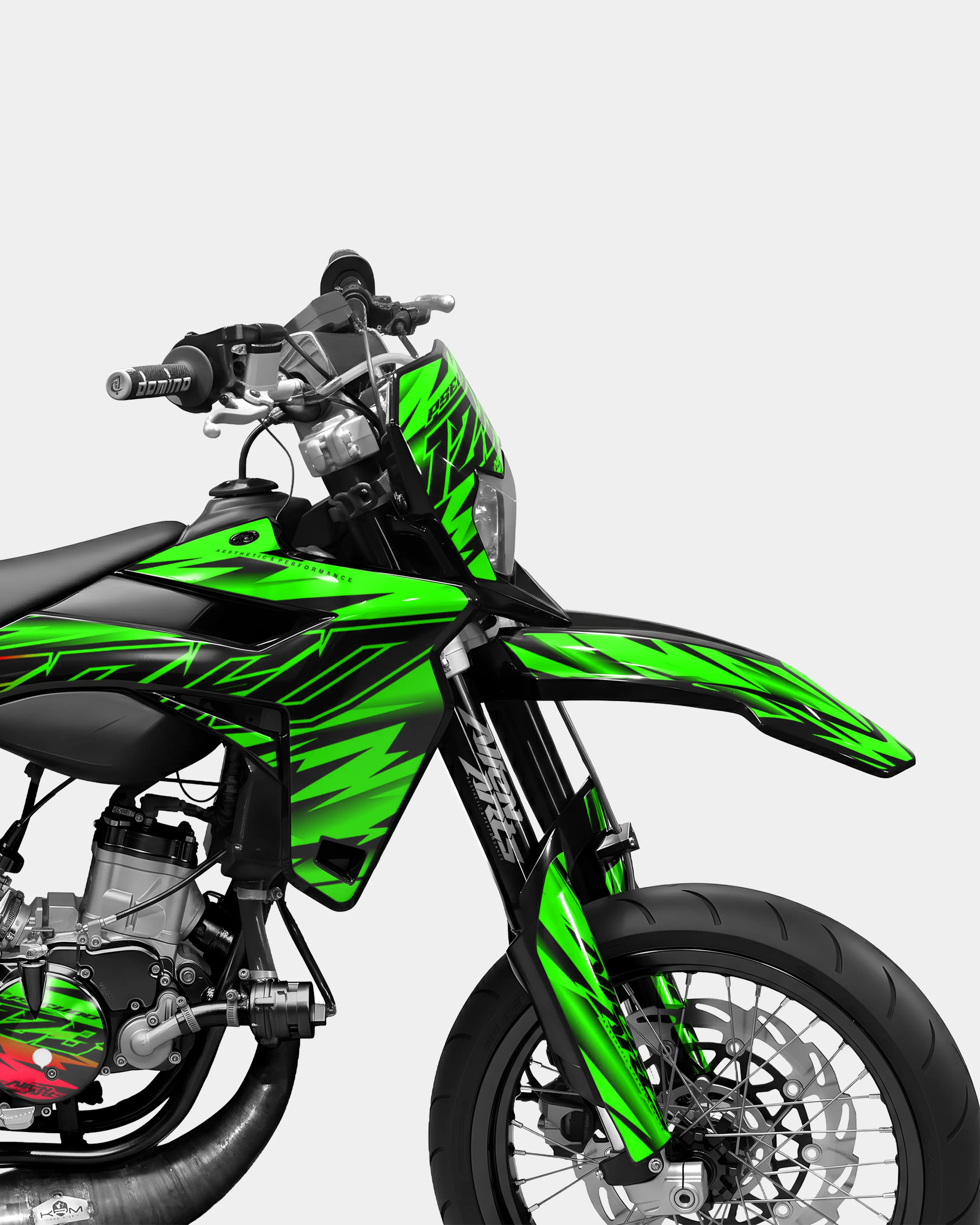 PAENO - Kit deco SHERCO 50cc - Vert Rouge - Image 3