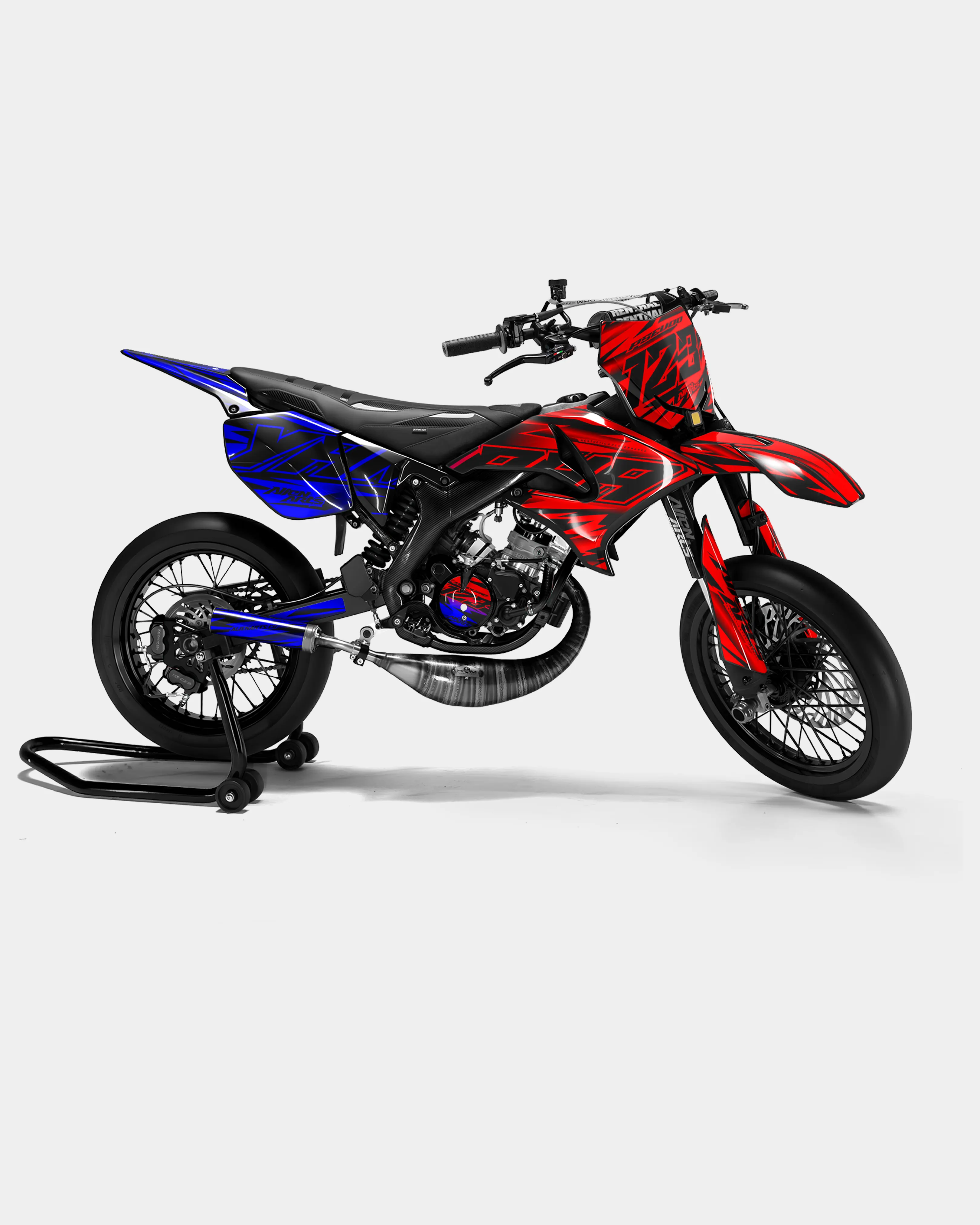 PAENO - Kit deco YAMAHA DT 50cc - Rouge Bleu