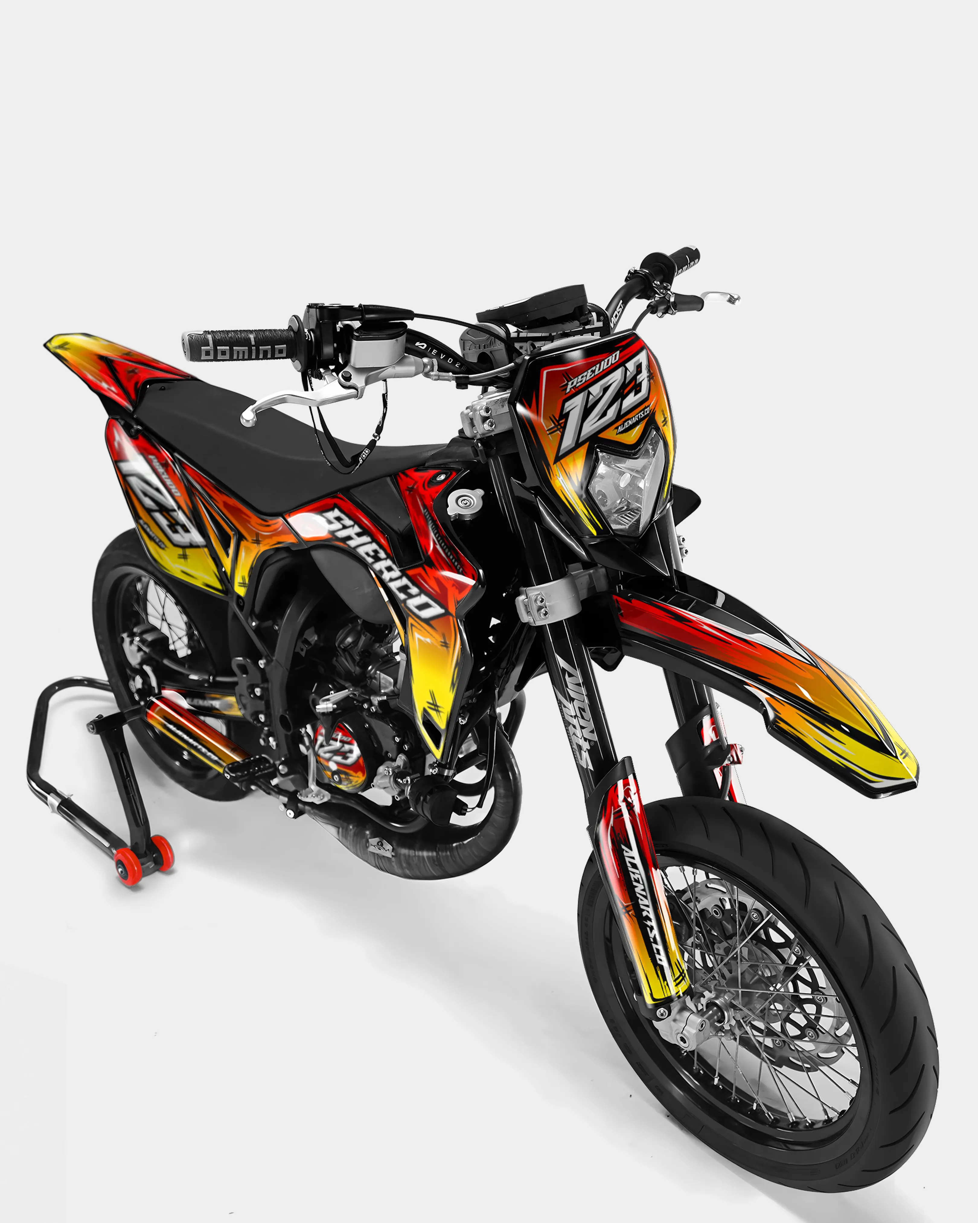PAVO - Kit deco SHERCO 50cc - Rouge Jaune - Image 2