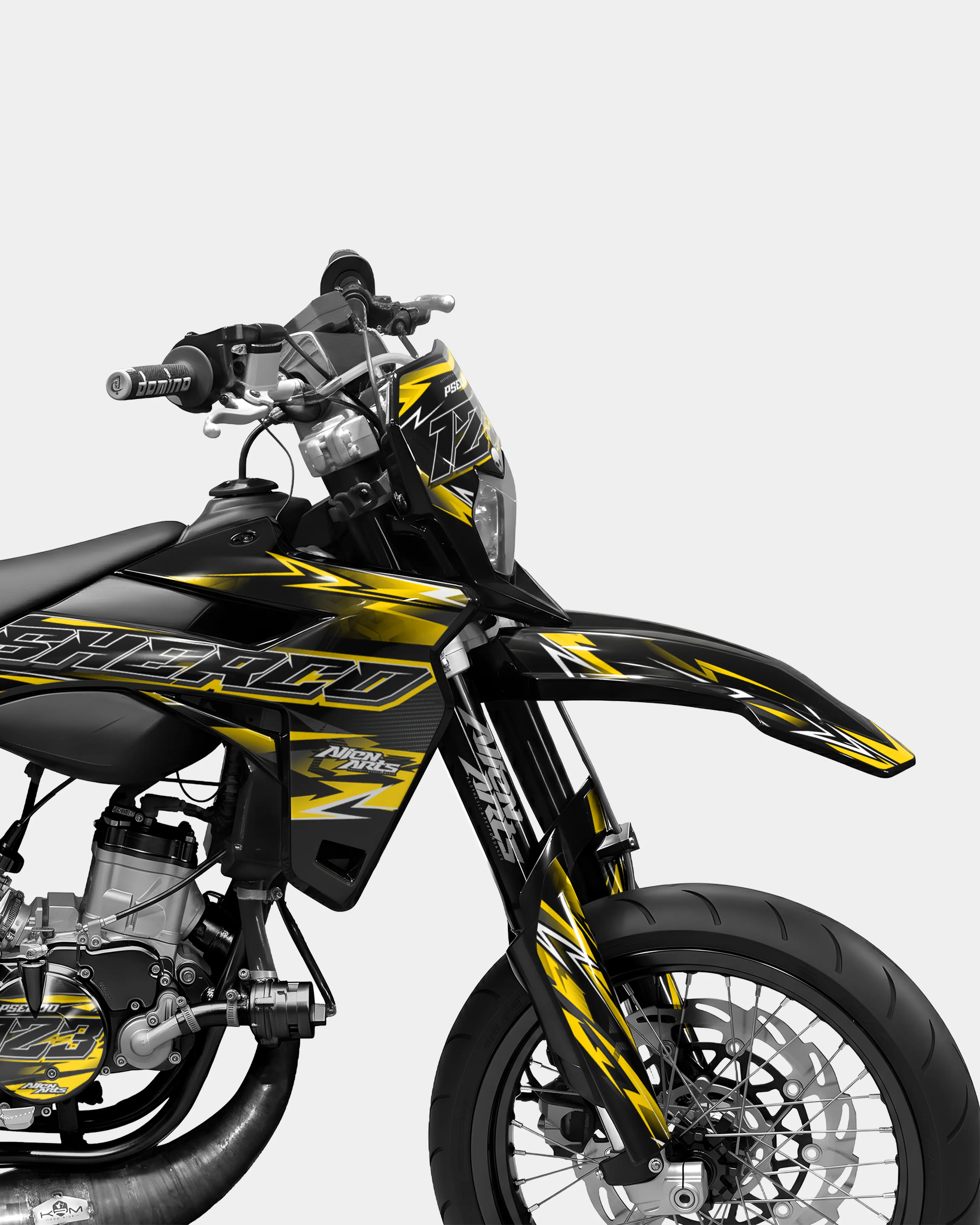 PIQUE - Kit deco SHERCO 50cc - Jaune foncé - Image 3