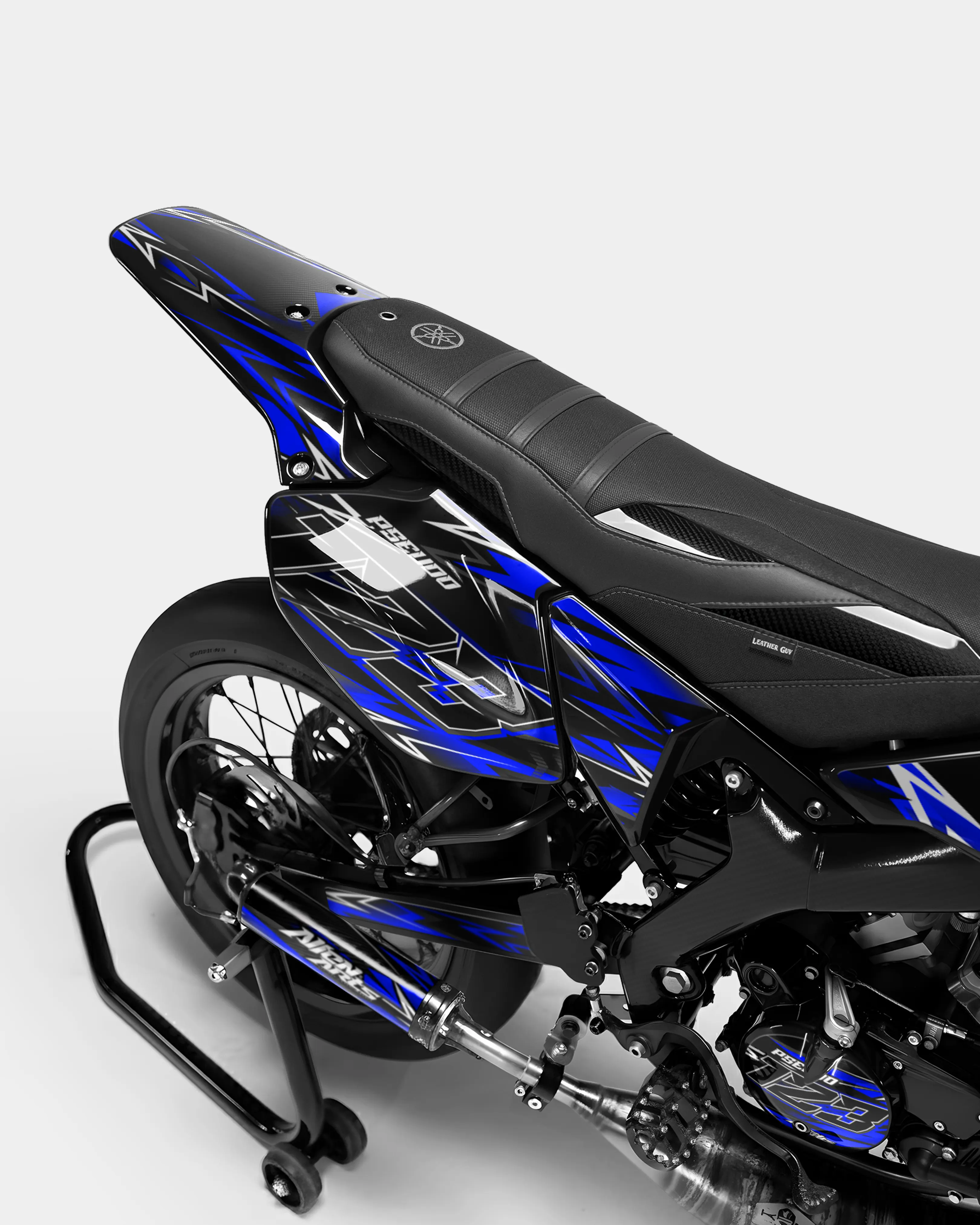 PIQUE - Kit deco YAMAHA DT 50cc - Bleu foncé - Image 3