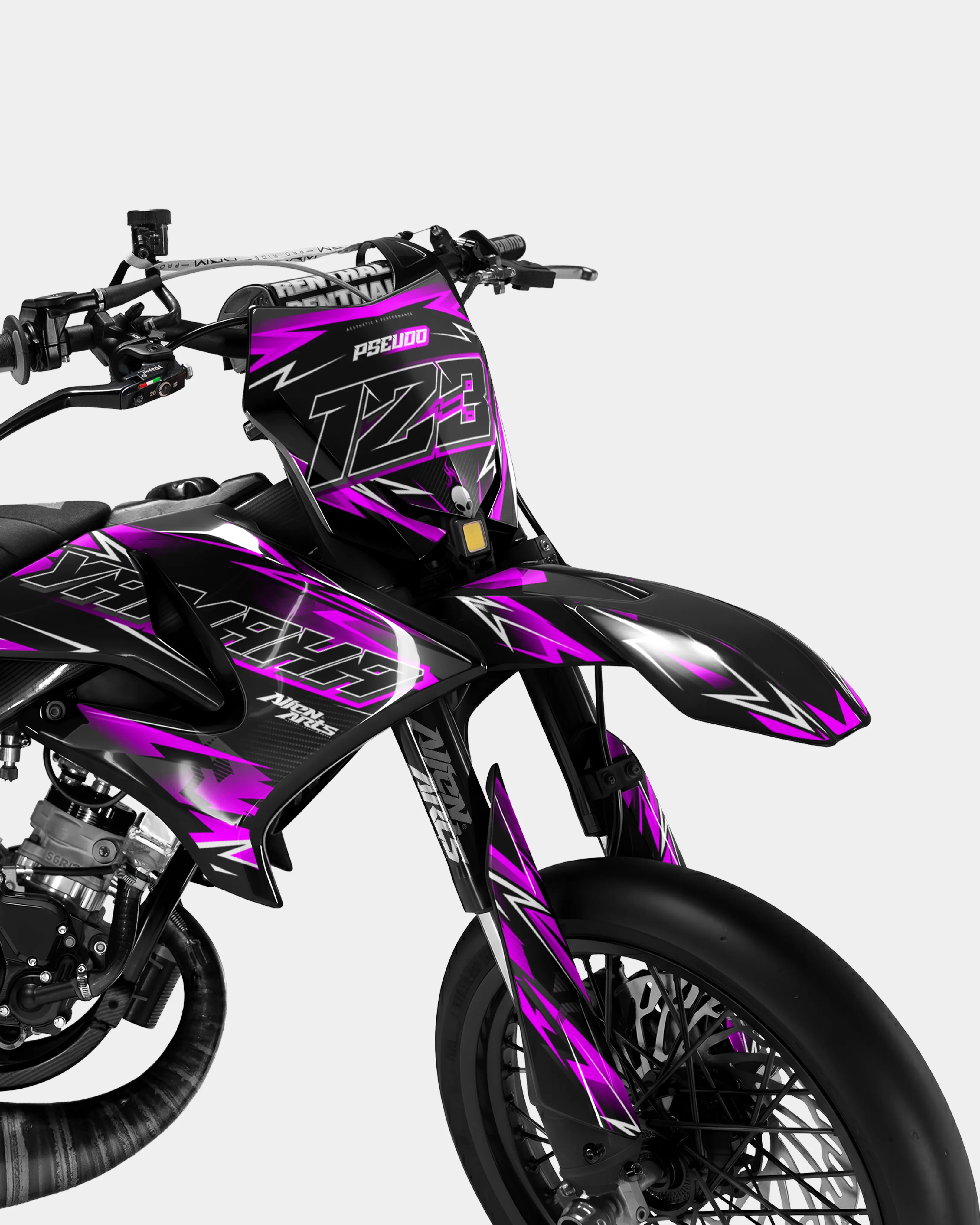 PIQUE - Kit deco YAMAHA DT 50cc - Rose - Image 2