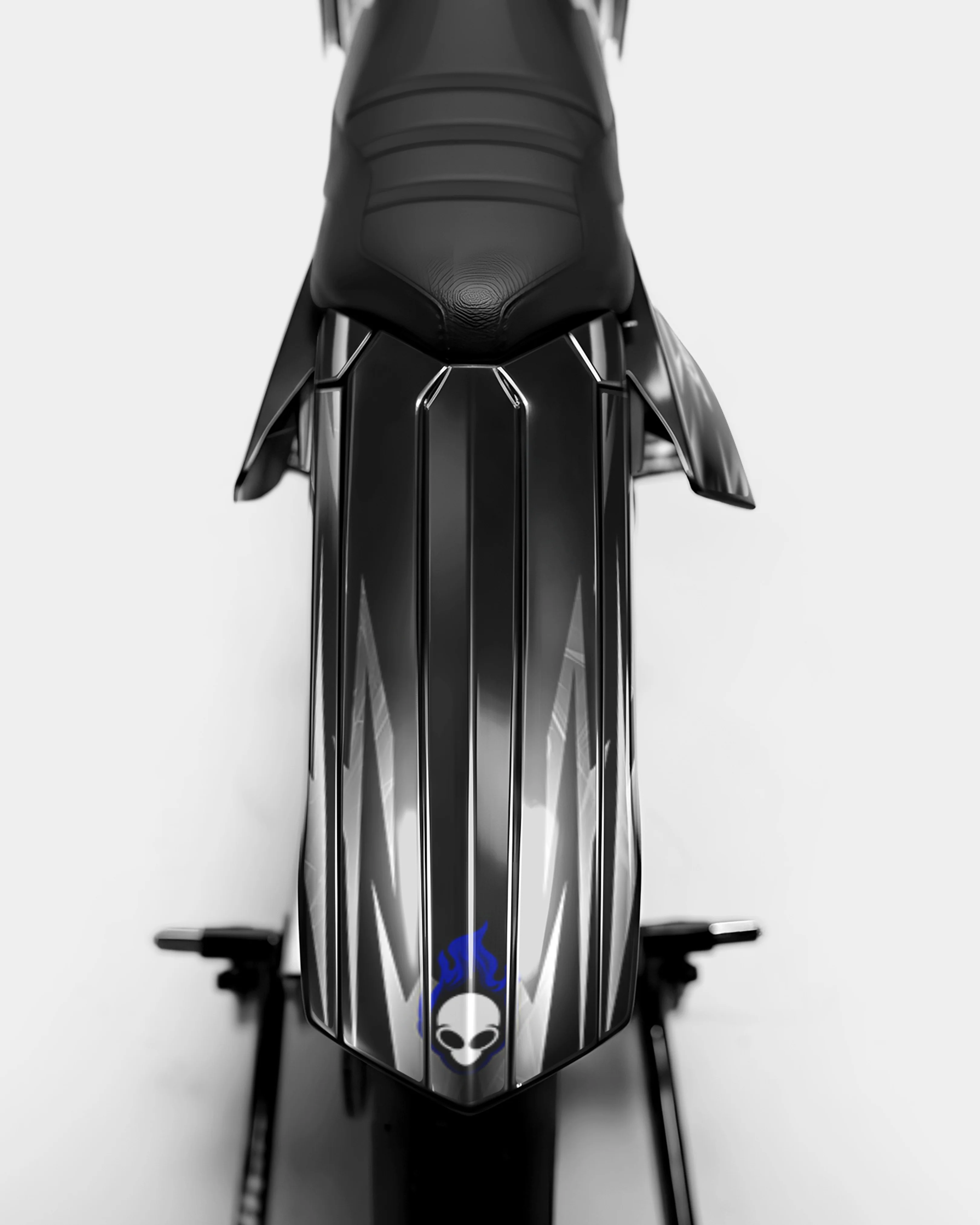 PLUME - Kit deco RIEJU 50cc - Bleu Foncé - Image 3