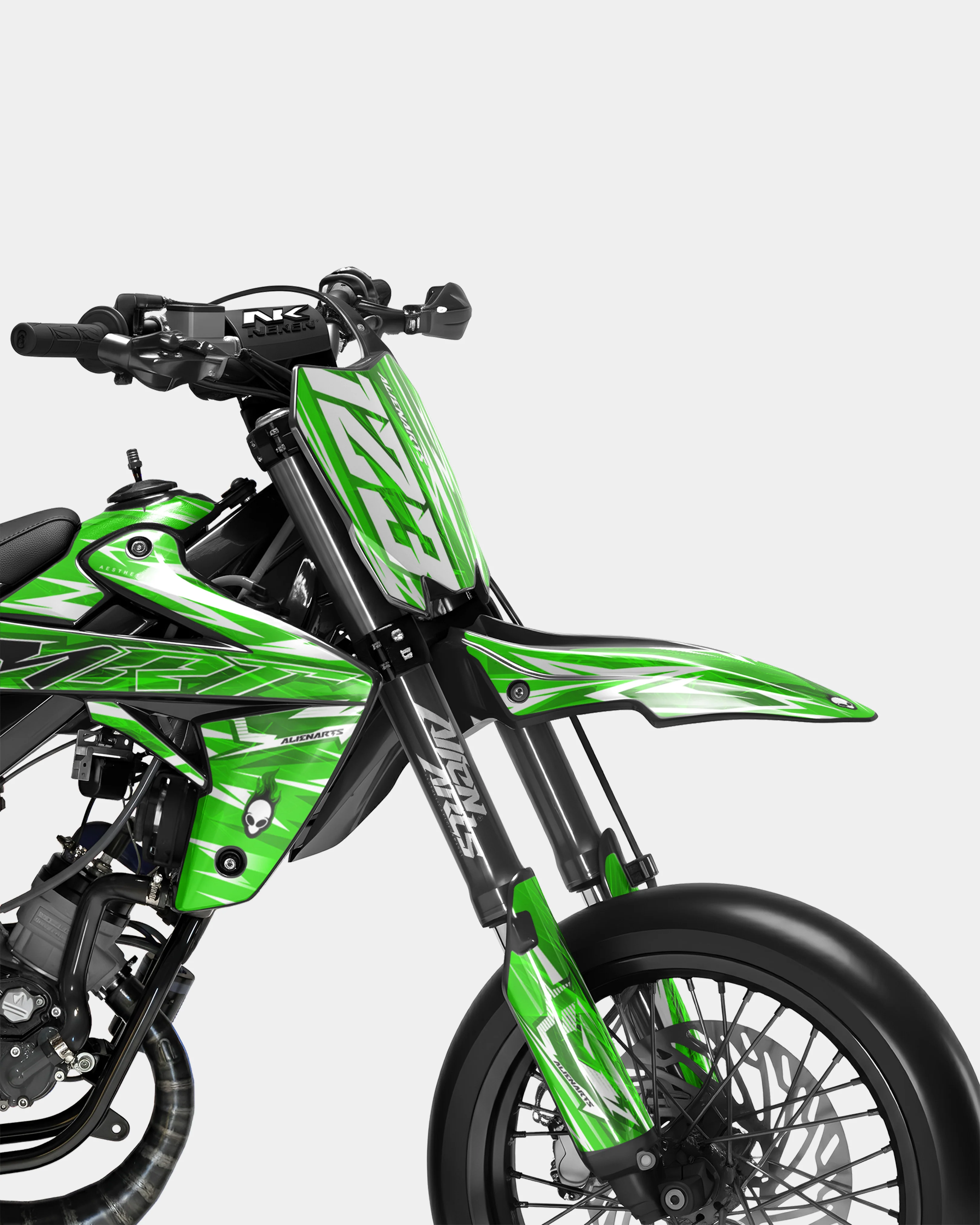 PLUME - Kit deco RIEJU 50cc - Vert - Image 2