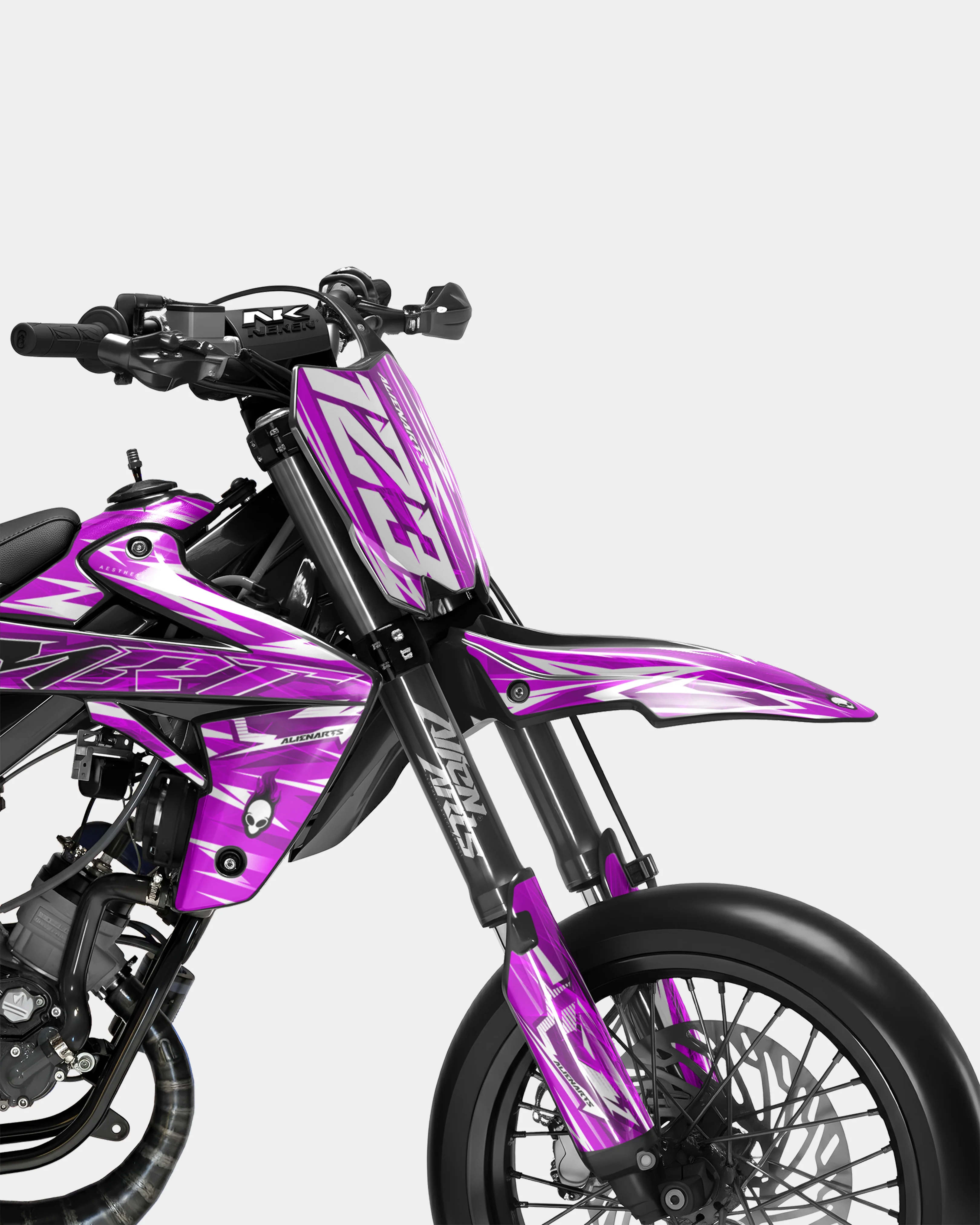 PLUME - Kit deco RIEJU 50cc - Rose - Image 2