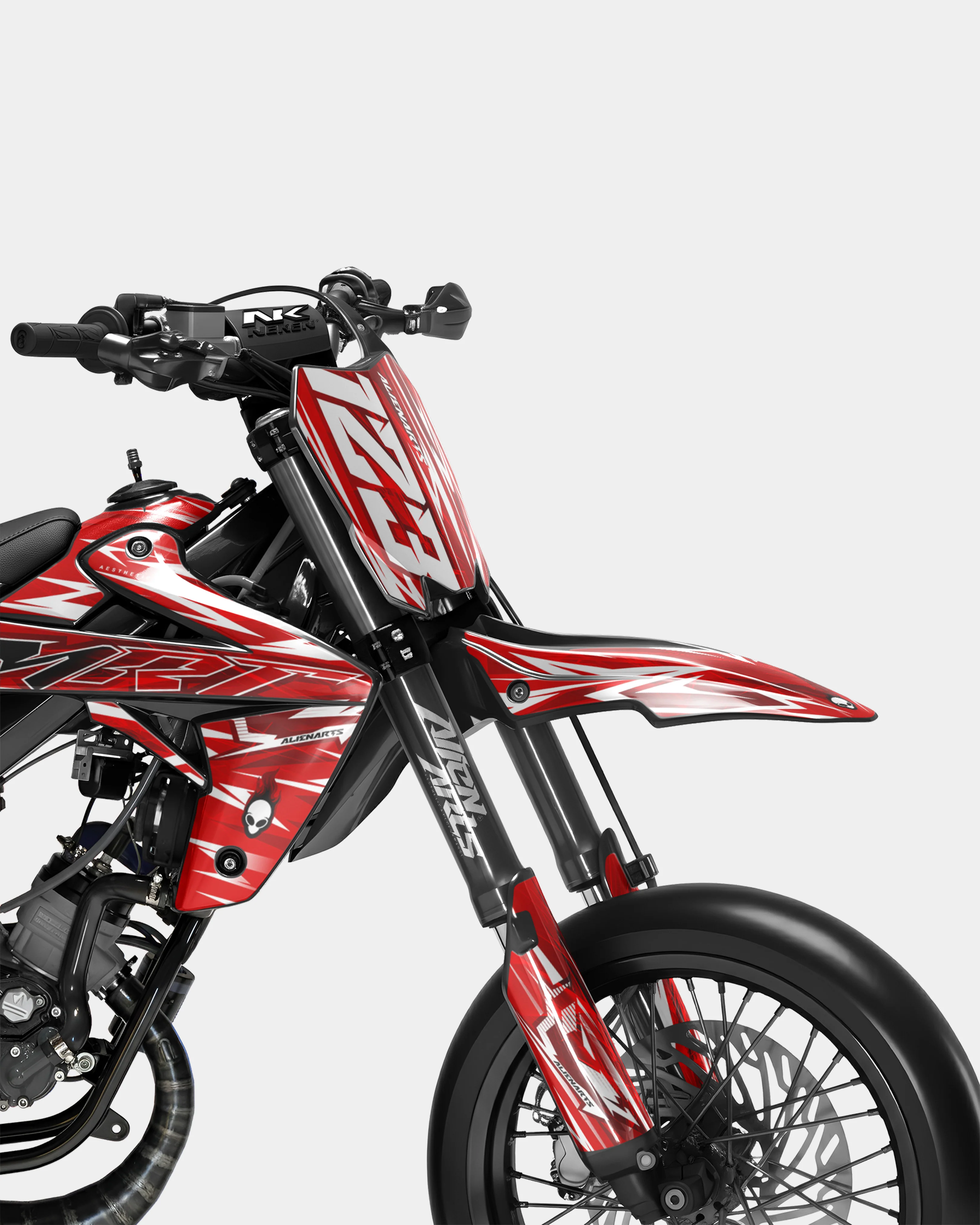 PLUME - Kit deco RIEJU 50cc - Rouge - Image 2