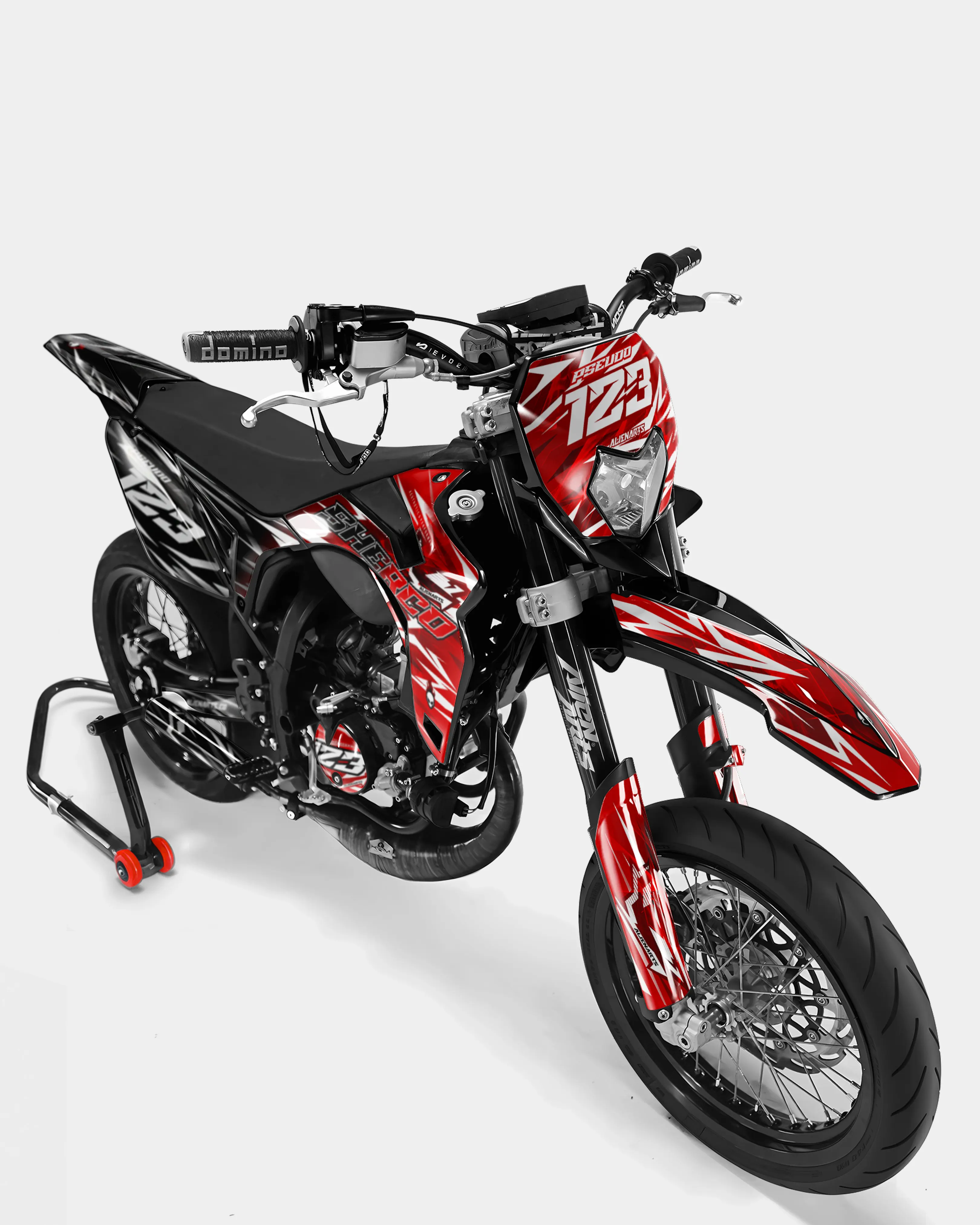 PLUME - Kit deco SHERCO 50cc - Rouge - Image 2