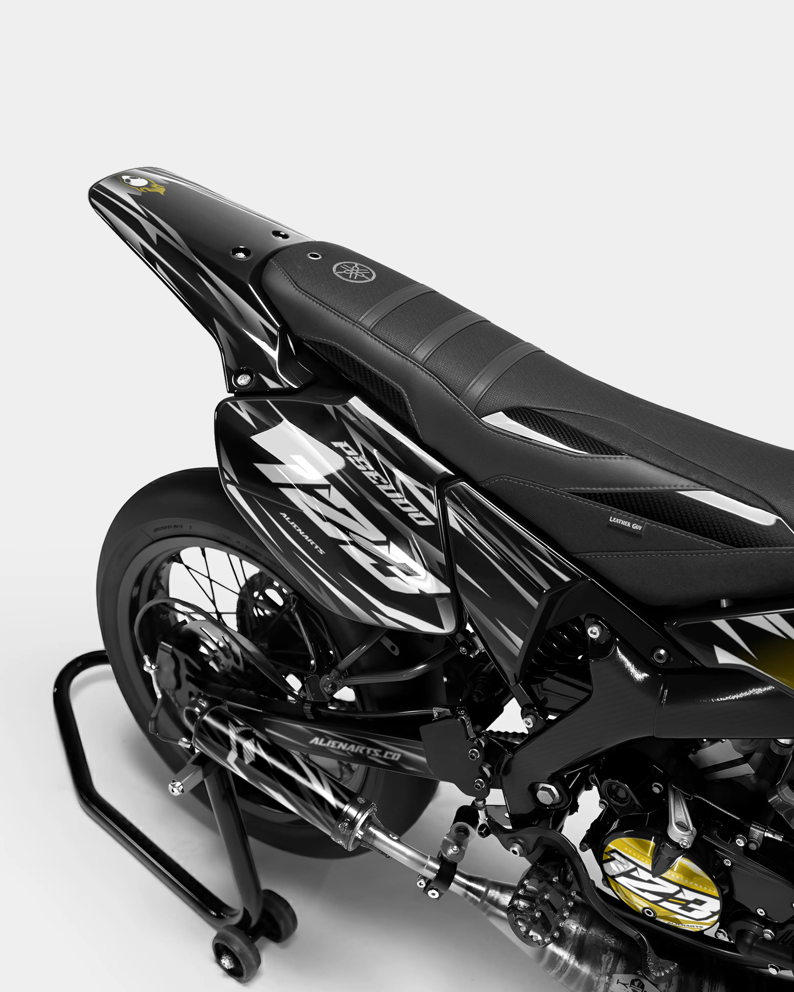 PLUME - Kit deco YAMAHA DT 50cc - Jaune foncé - Image 3
