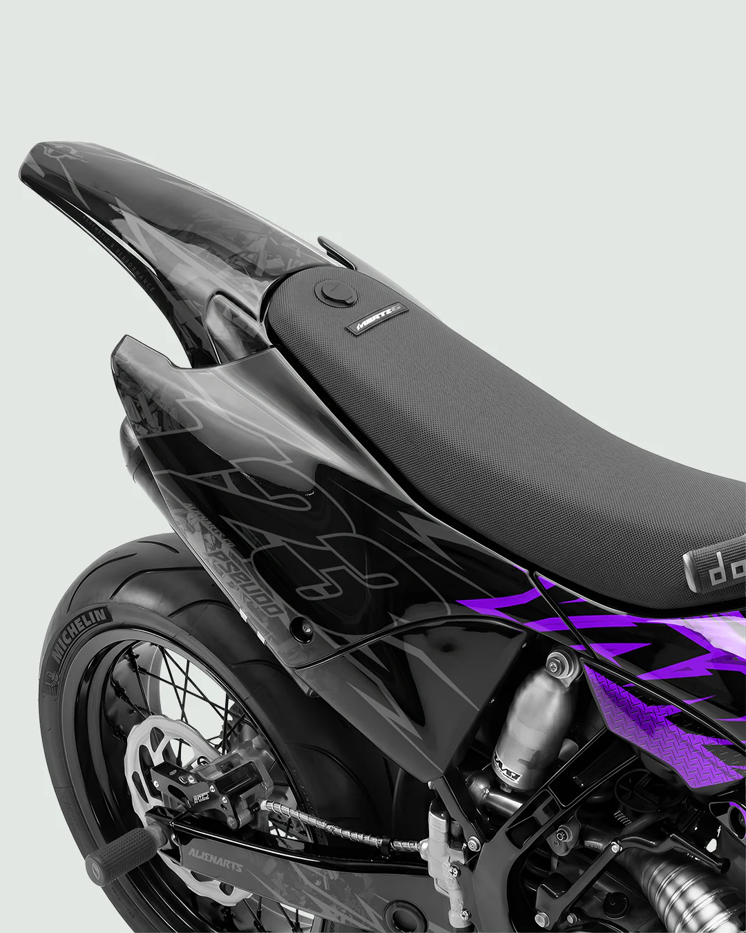 PULSAR - Kit Déco Supermotard Semi-Personnalisable - Violet - Image 3