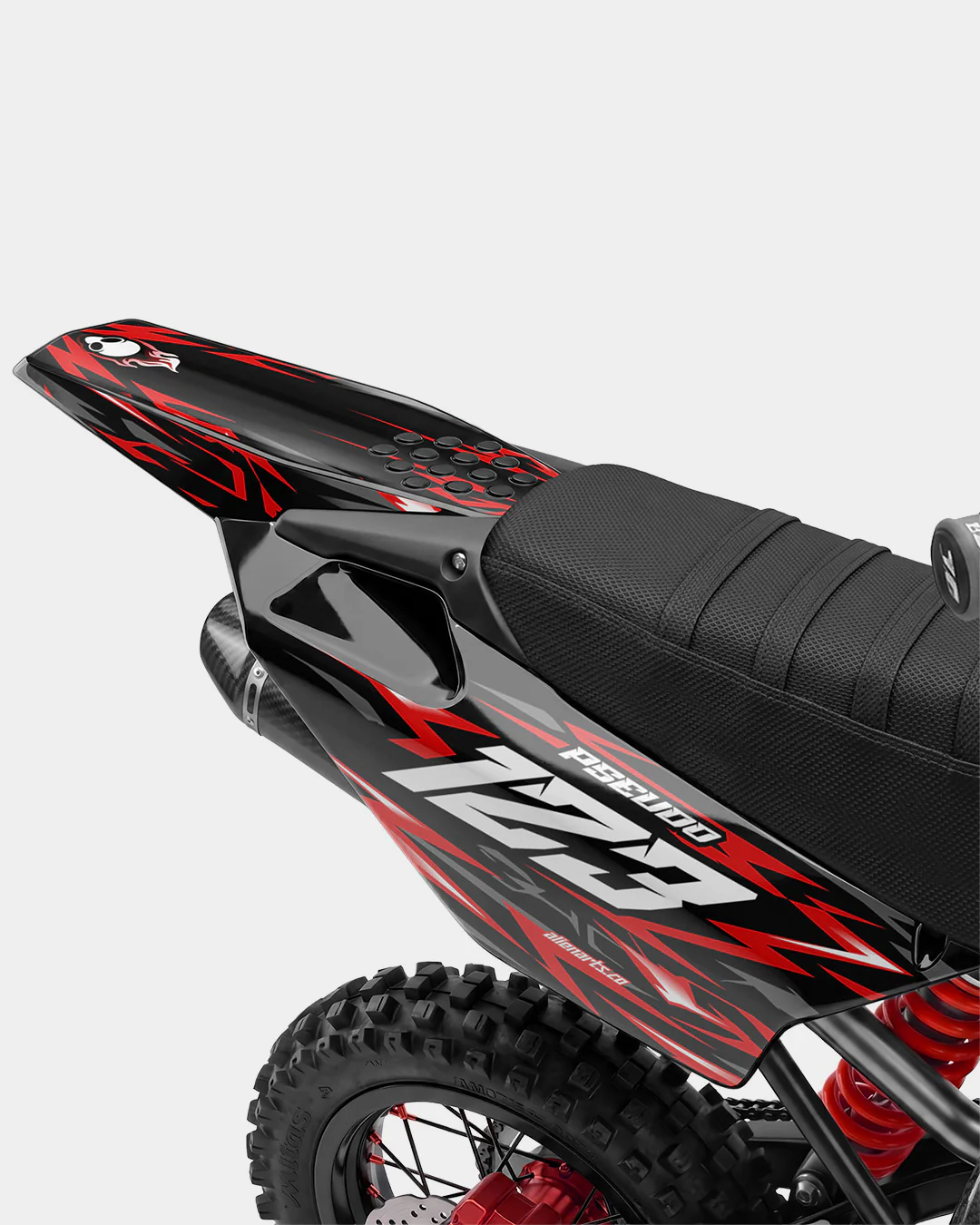 RAION - Kit Déco Dirt Bike Semi-Personnalisable - Rouge - Image 3