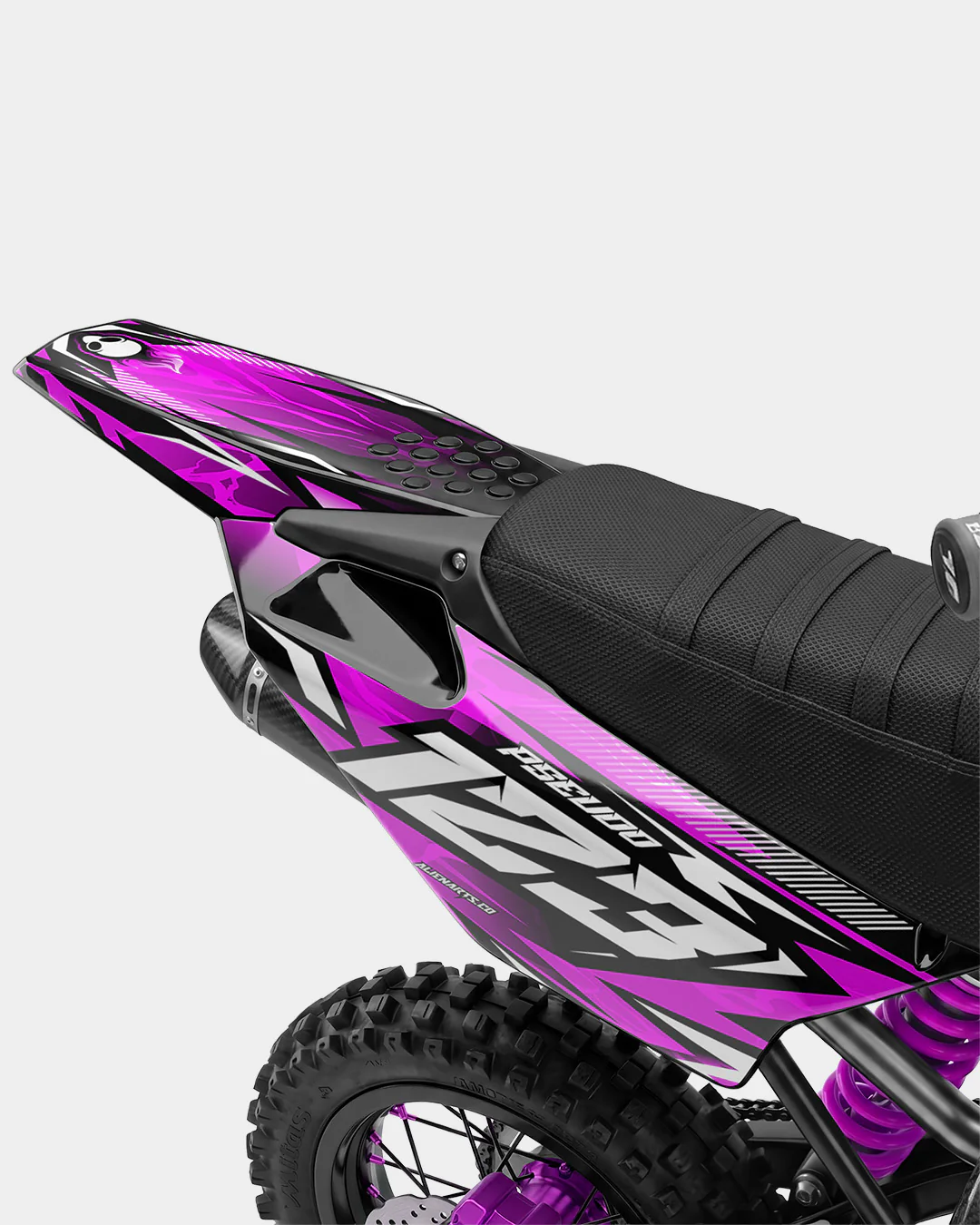 REAPER - Kit Déco Dirt Bike Semi-Personnalisable - Rose - Image 3