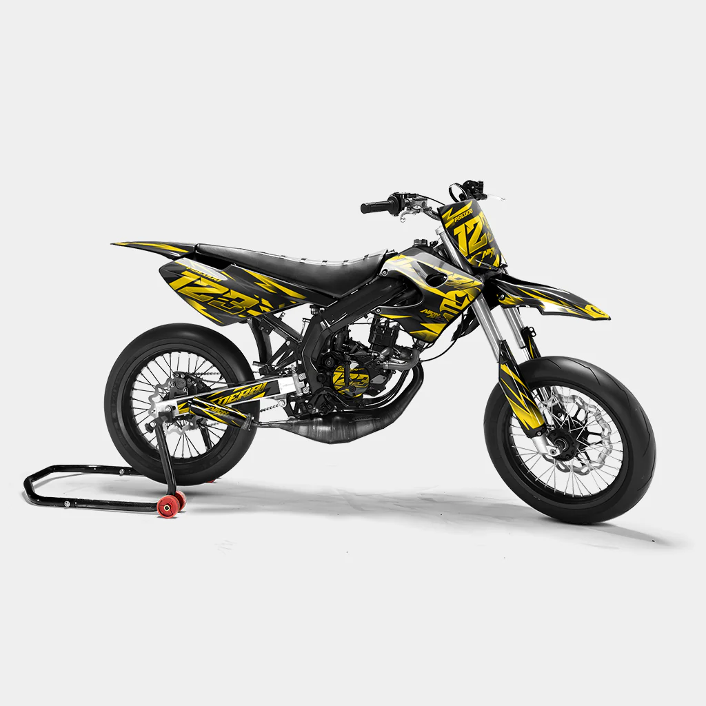 SABLE - Kit deco DERBI 50cc - Jaune Foncé