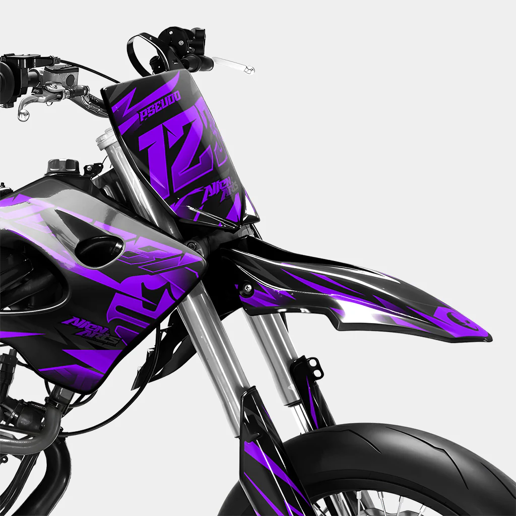 SABLE - Kit deco DERBI 50cc - Violet - Image 2