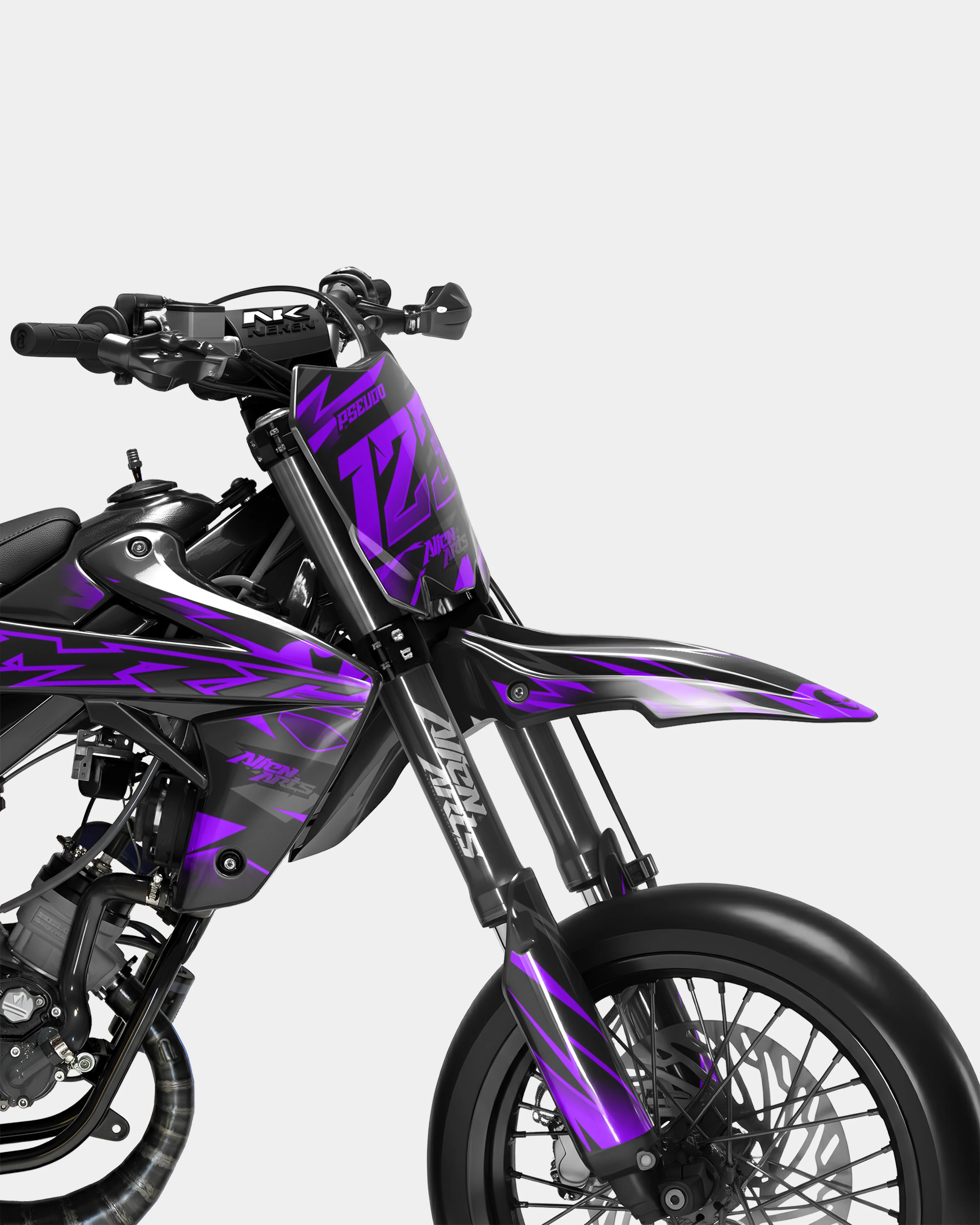 SABLE - Kit deco RIEJU 50cc - Violet - Image 2