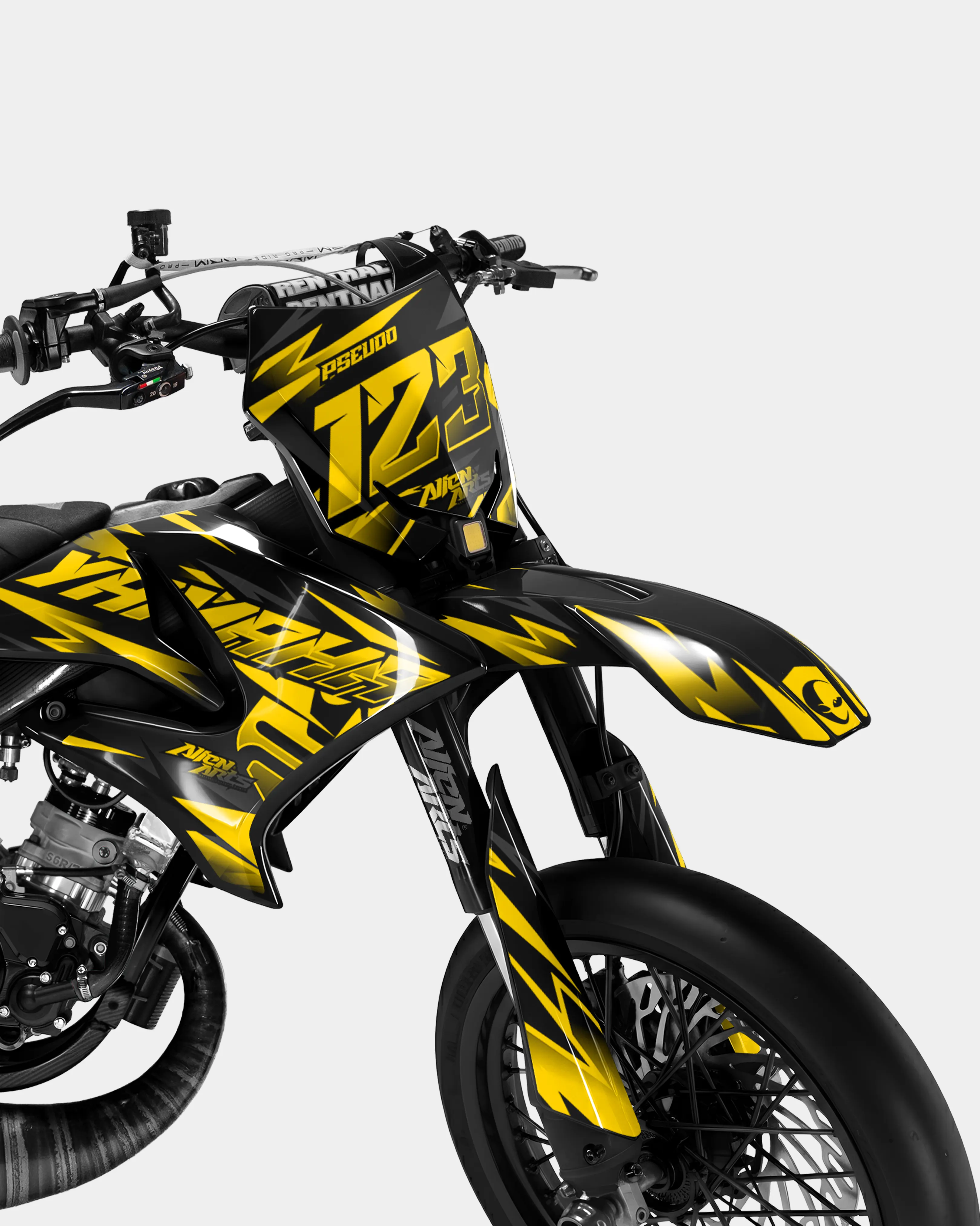 SABLE - Kit deco YAMAHA DT 50cc - Jaune foncé - Image 2