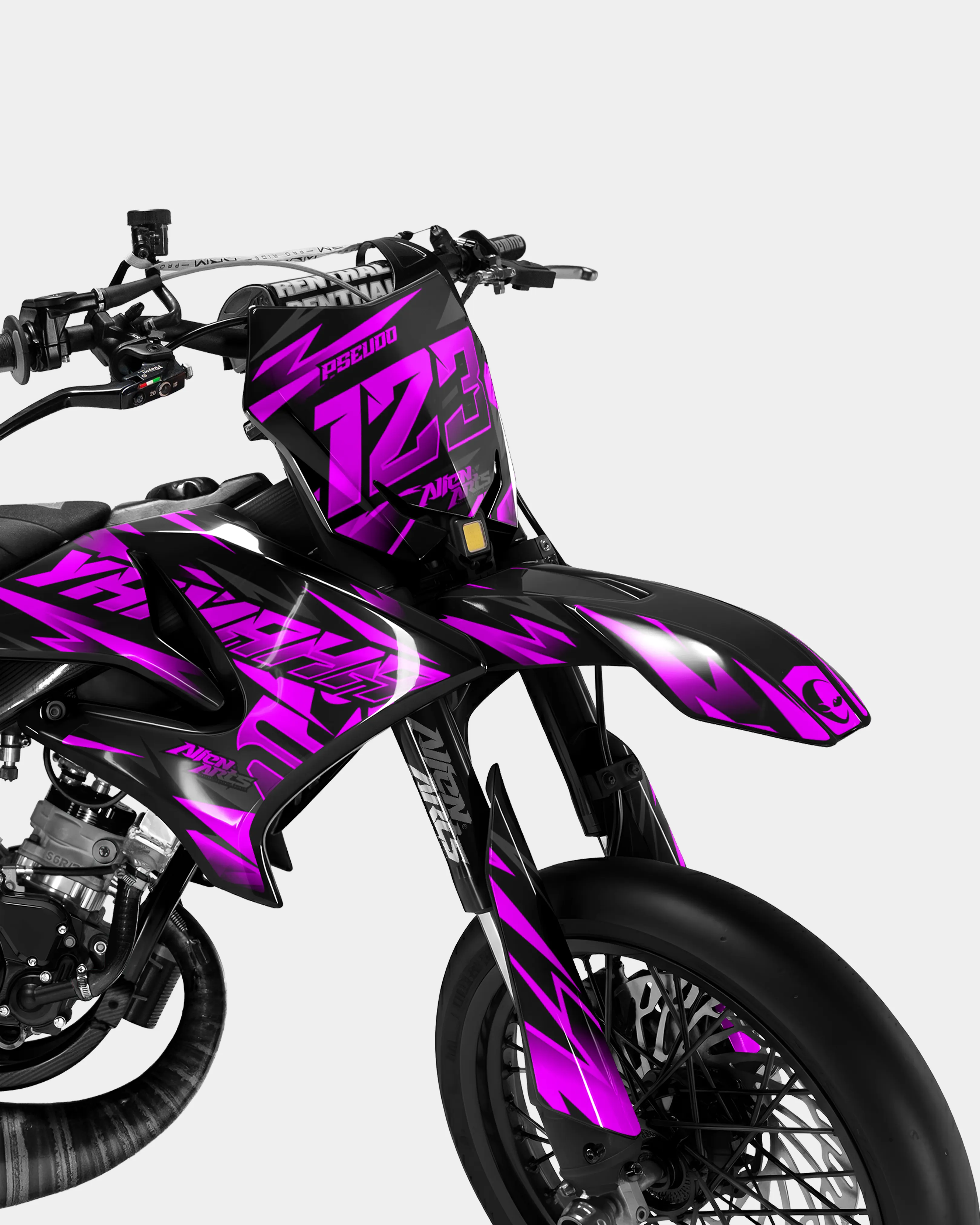 SABLE - Kit deco YAMAHA DT 50cc - Rose - Image 2