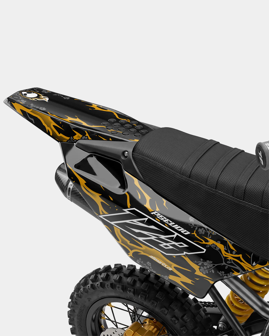 SENKA - Kit Déco Dirt Bike Semi-Personnalisable - Jaune foncé - Image 3
