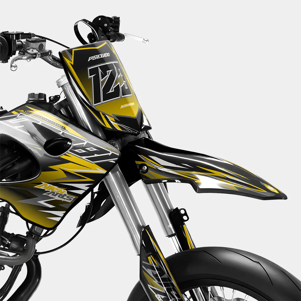 SENSO - Kit deco DERBI 50cc - Jaune Foncé - Image 2