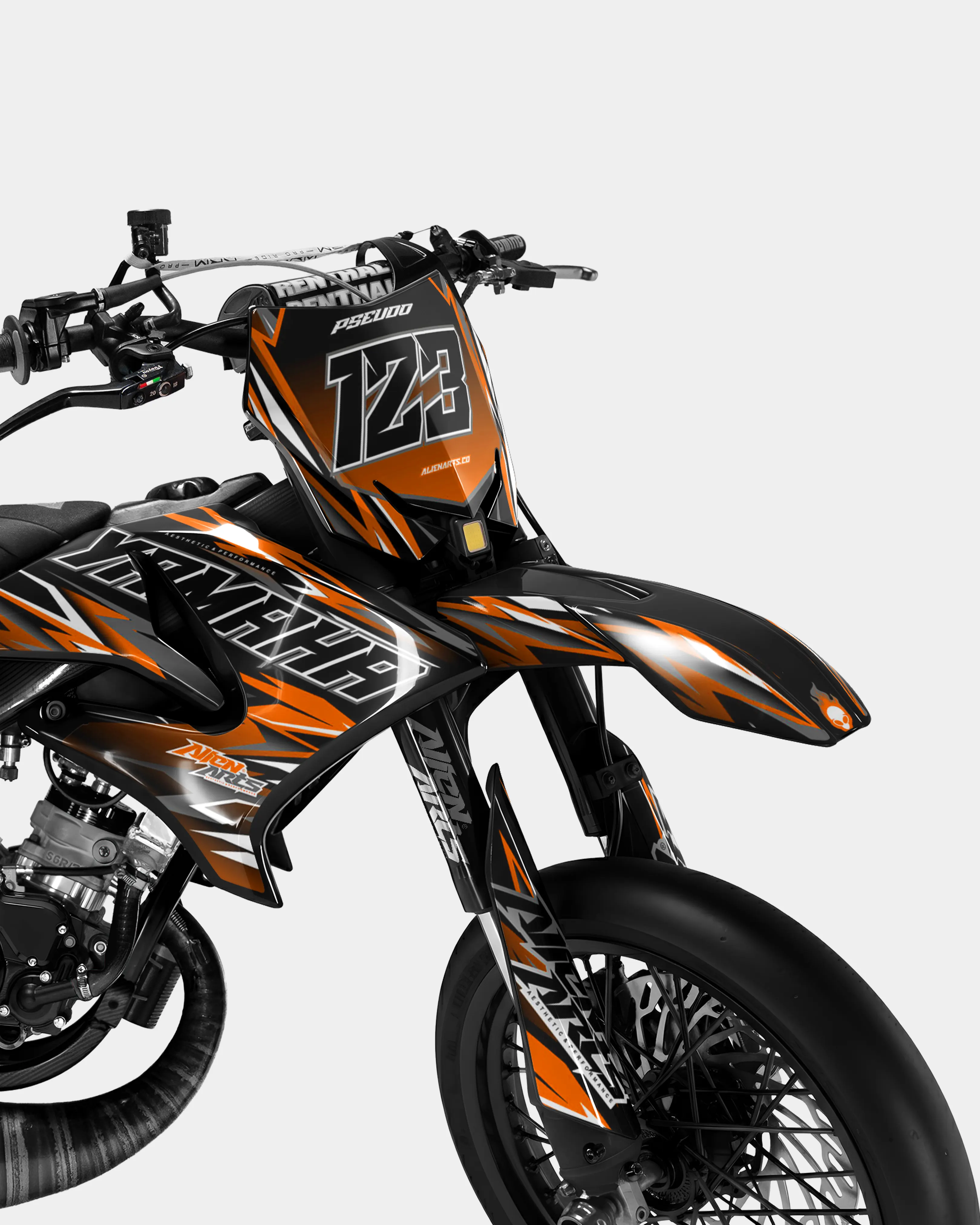 SENSO - Kit deco YAMAHA DT 50cc - Orange - Image 2