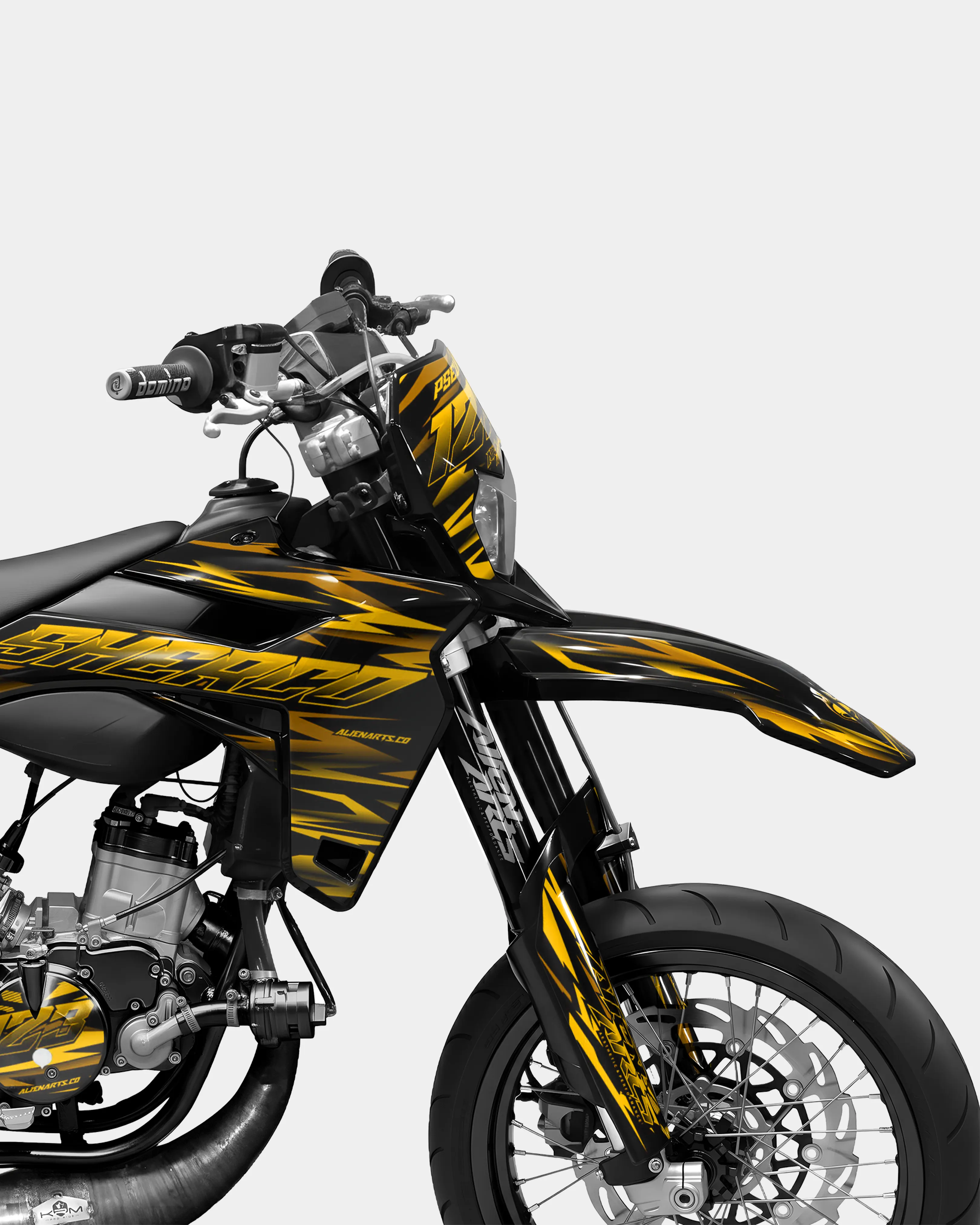 SUJAK - Kit deco SHERCO 50cc - Jaune foncé - Image 3