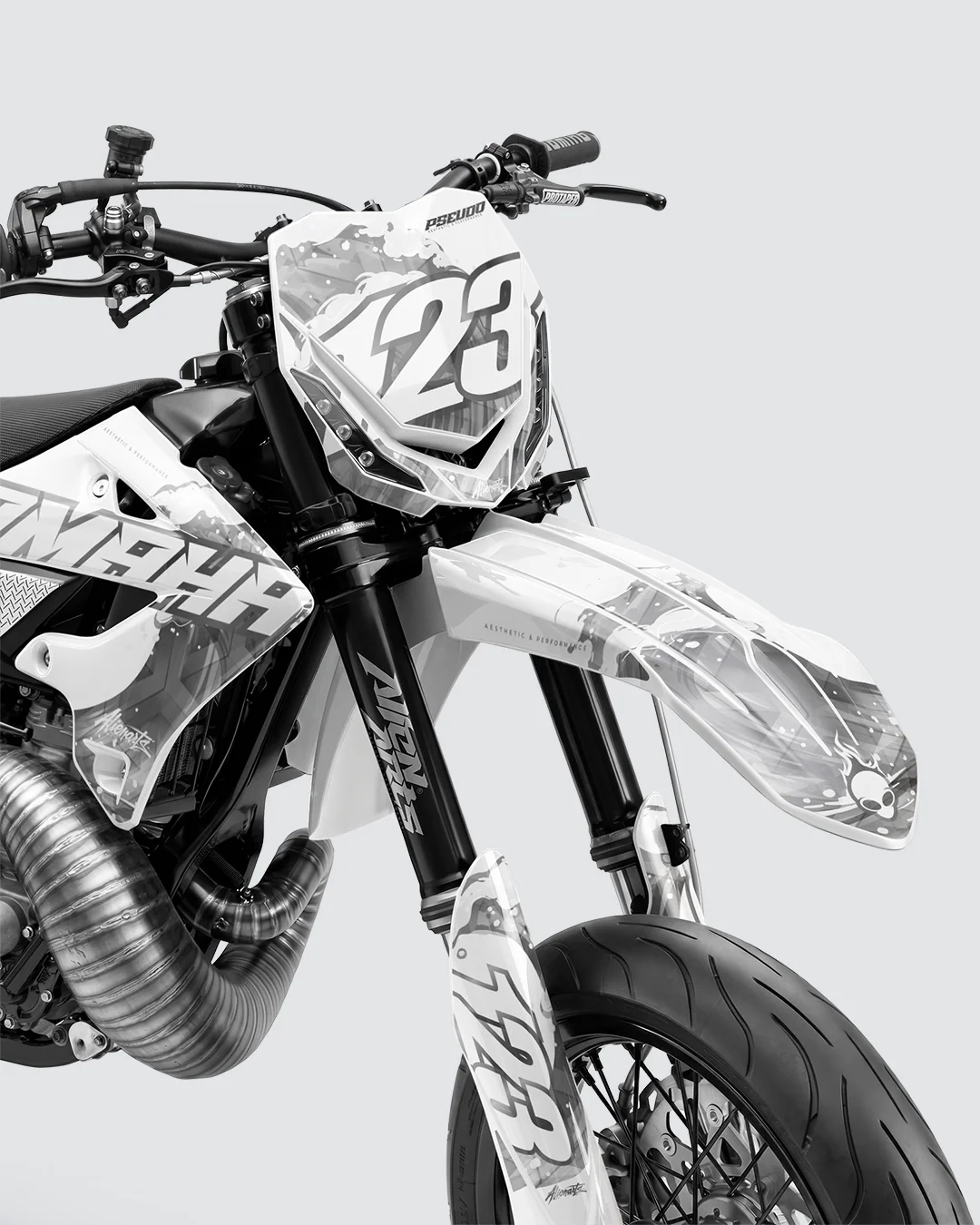TSUMIX - Kit Déco Supermotard Semi-Personnalisable - Noir - Image 2