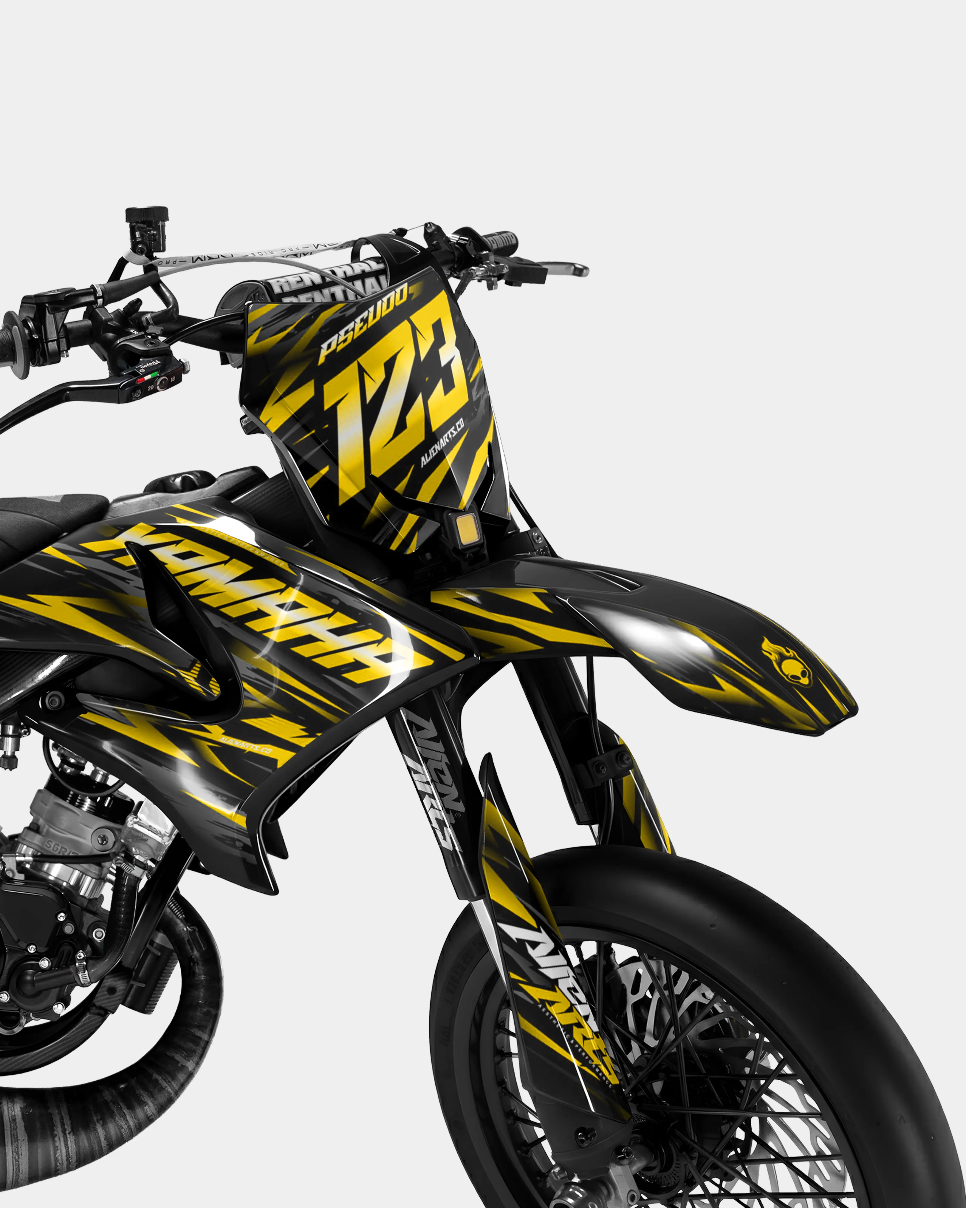 VAGUE - Kit deco YAMAHA DT 50cc - Jaune foncé - Image 2