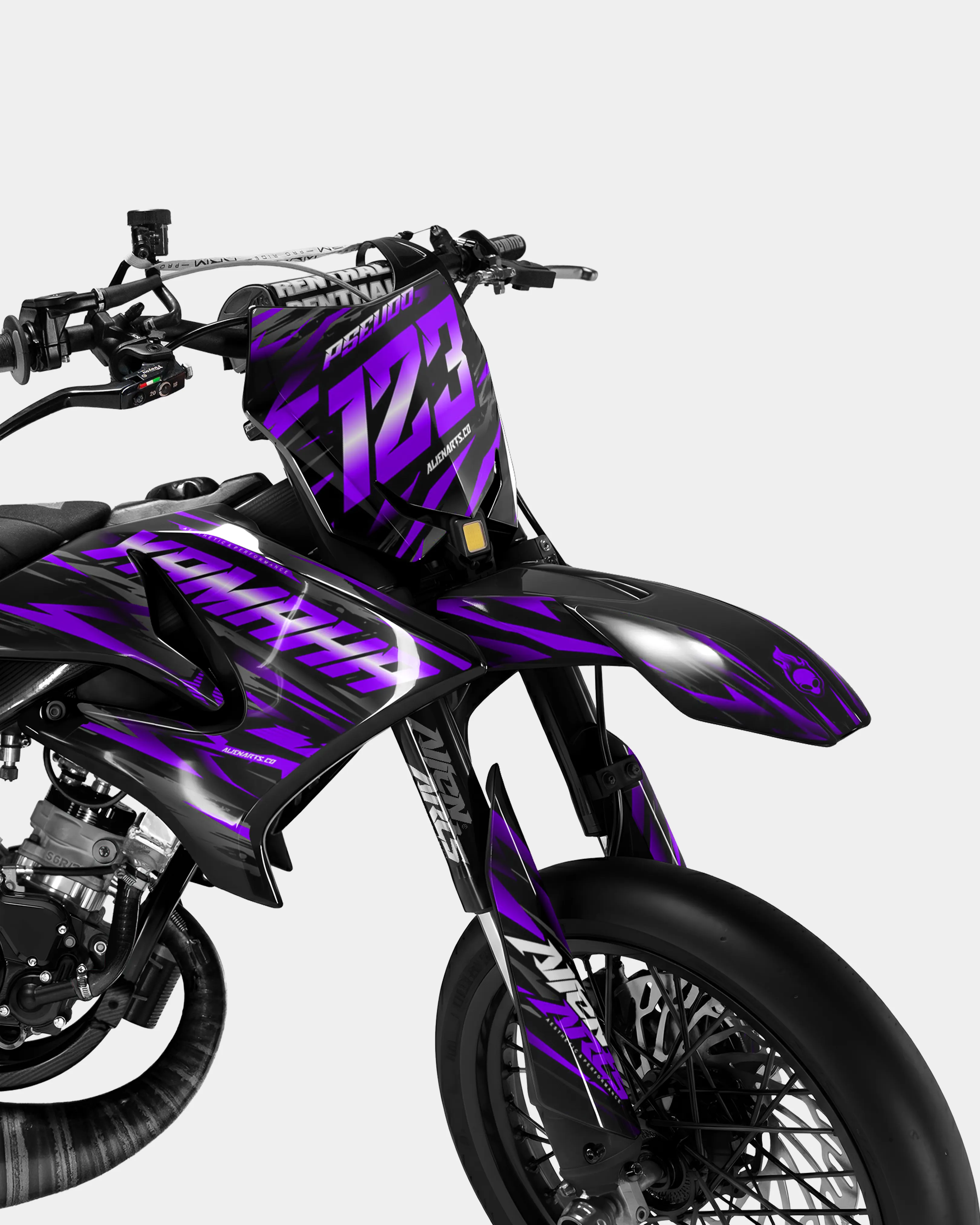 VAGUE - Kit deco YAMAHA DT 50cc - Violet - Image 2