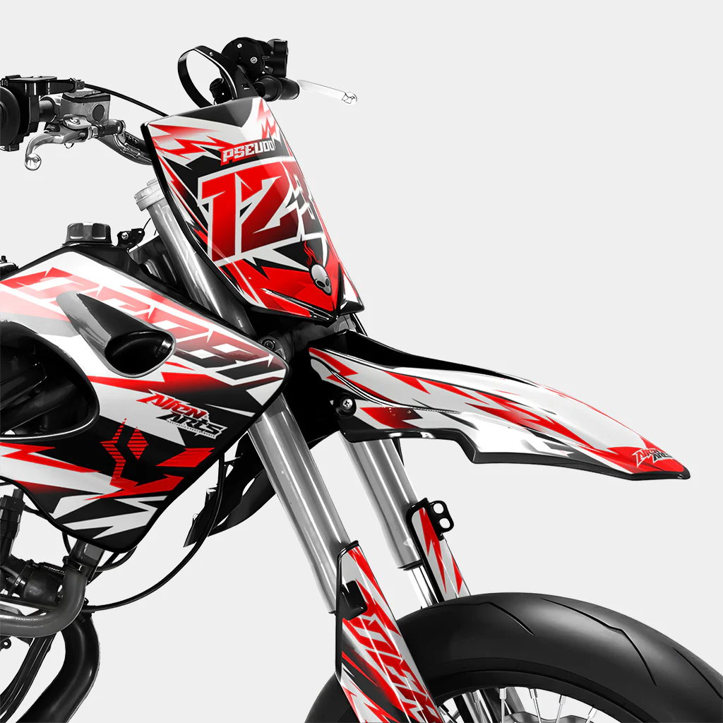 VESTA - Kit deco DERBI 50cc - Rouge - Image 2