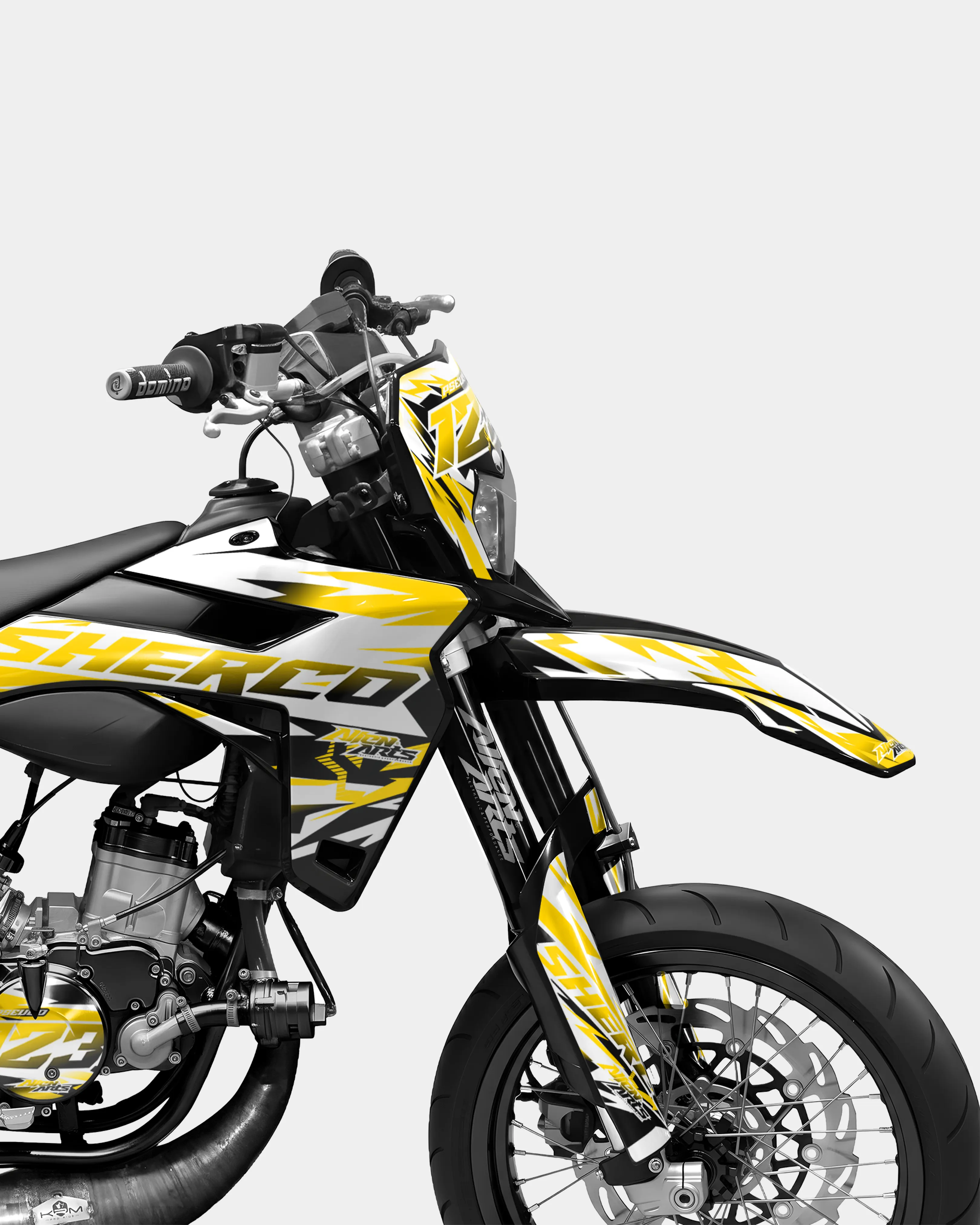VESTA - Kit deco SHERCO 50cc - Jaune foncé - Image 3