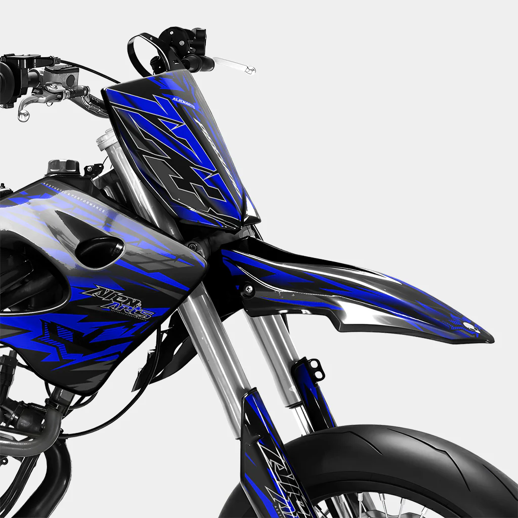 VITRA - Kit deco DERBI 50cc - Bleu Foncé - Image 2