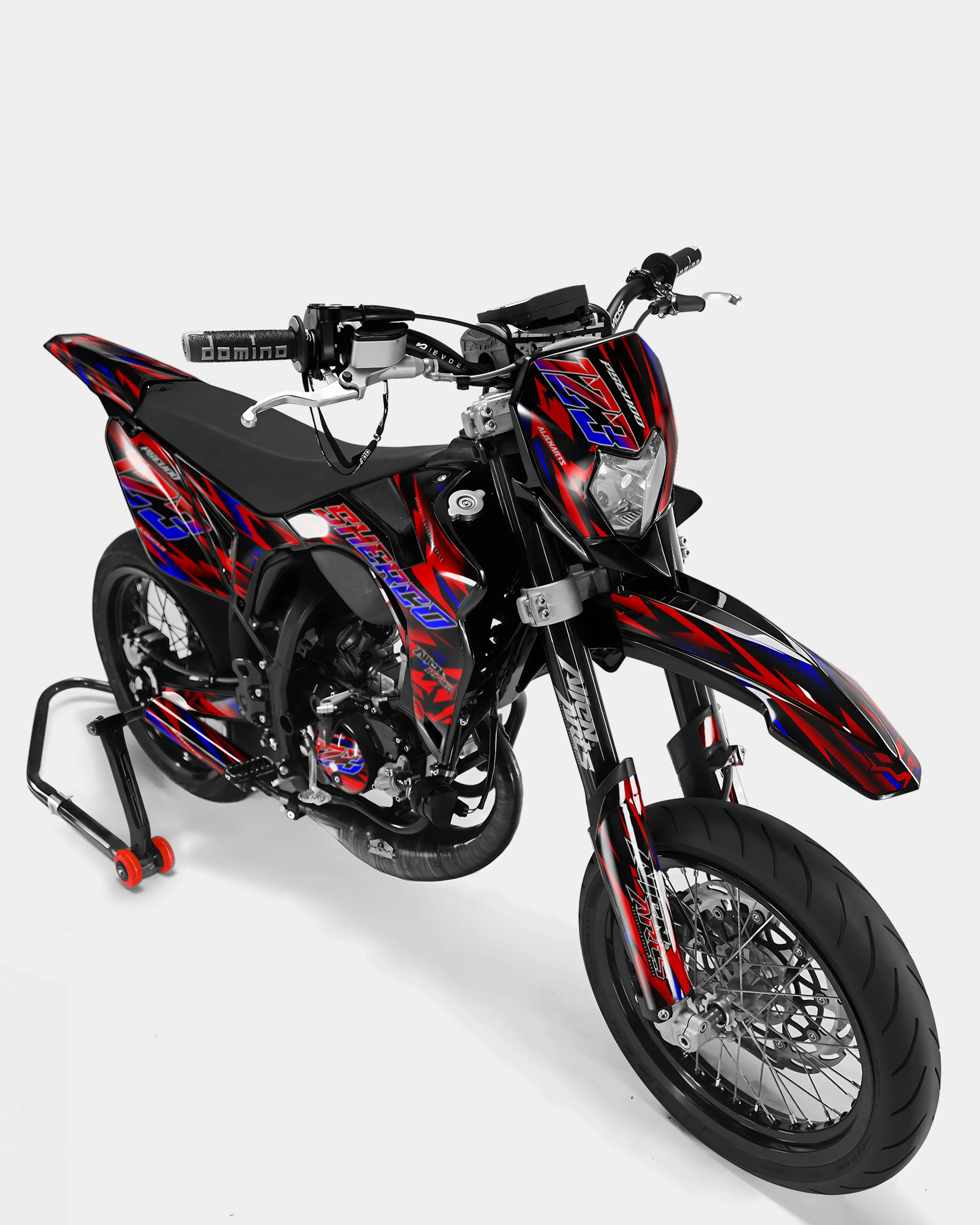 VITRA - Kit deco SHERCO 50cc - Rouge Bleu - Image 2
