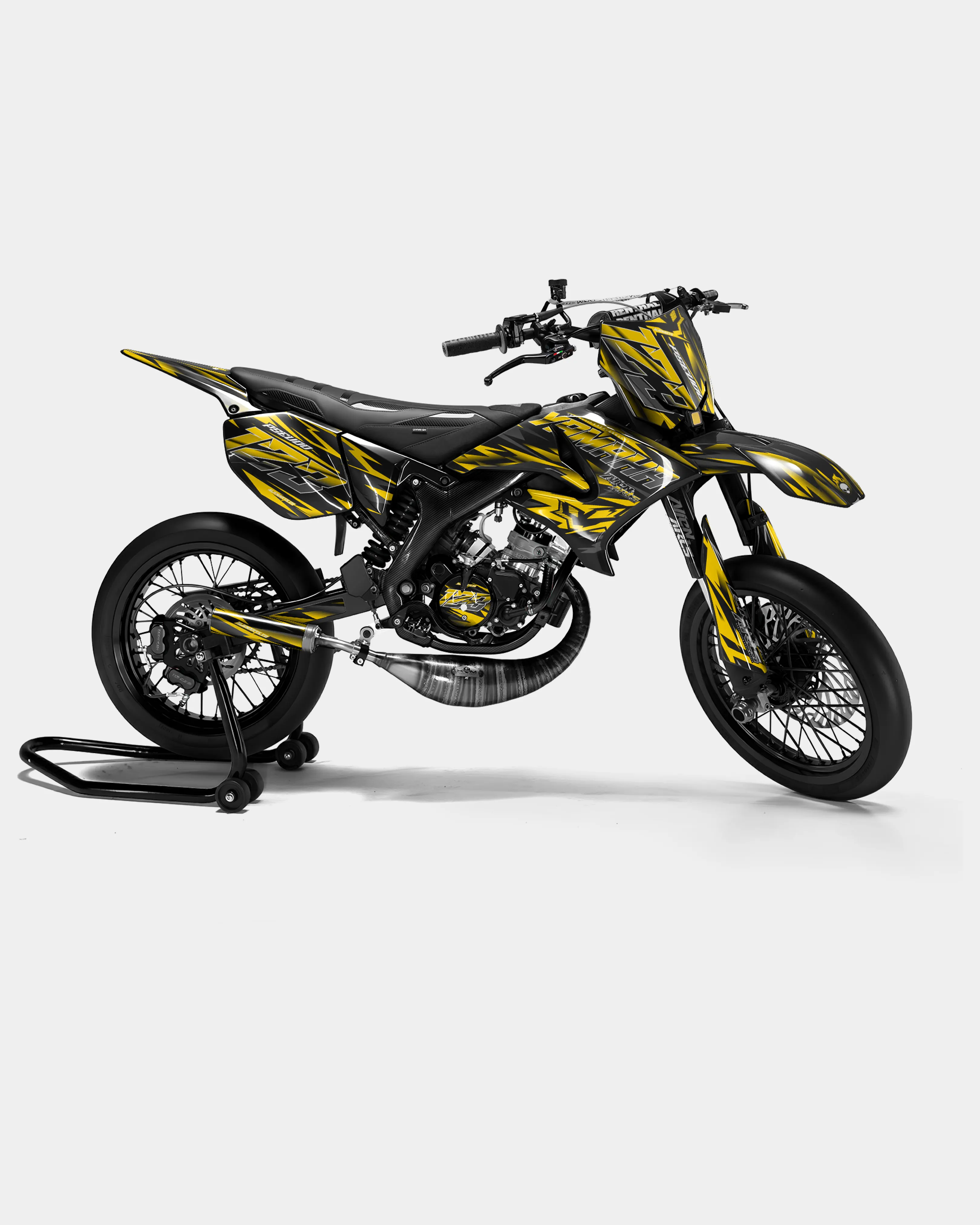 VITRA - Kit deco YAMAHA DT 50cc - Jaune foncé