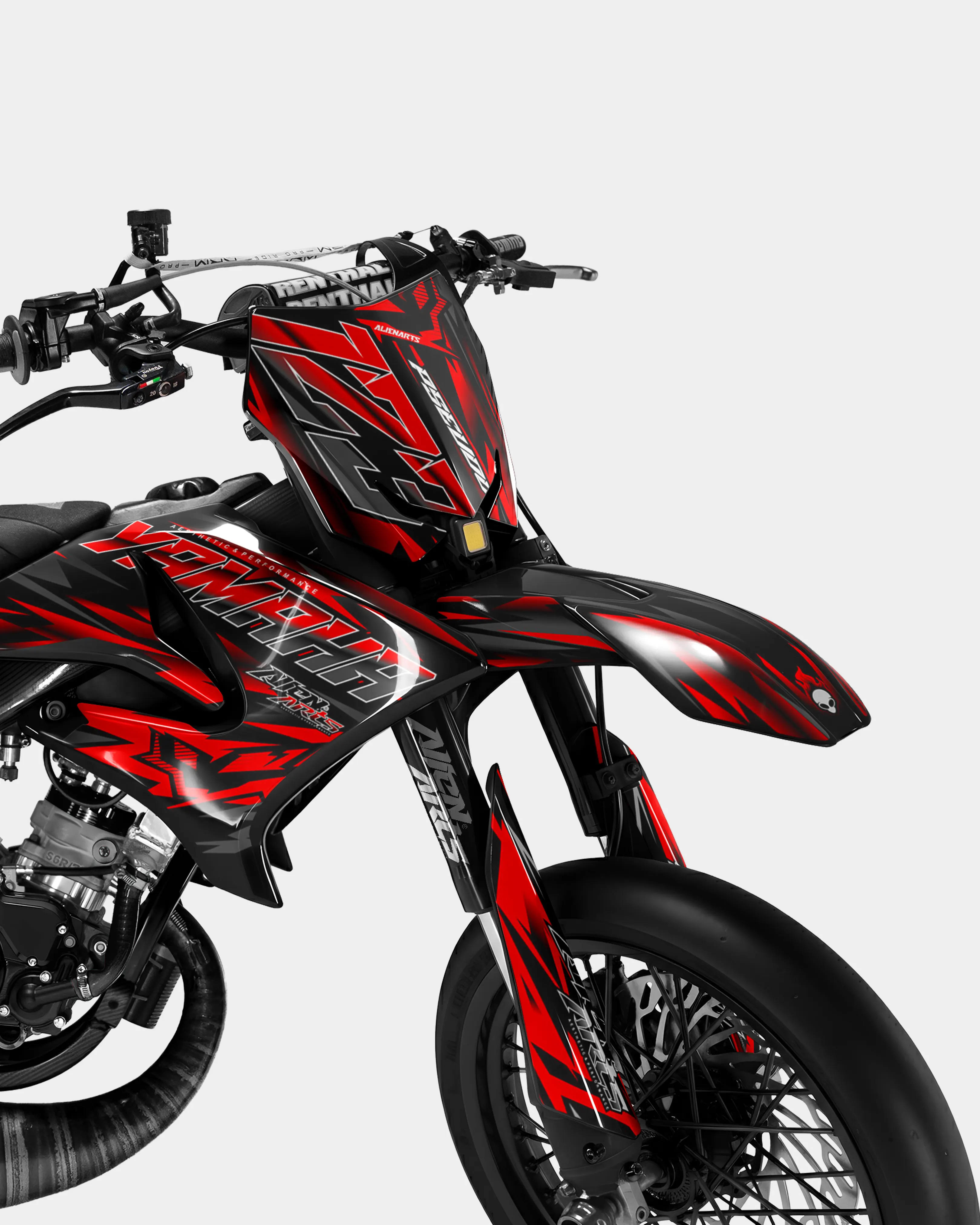 VITRA - Kit deco YAMAHA DT 50cc - Rouge - Image 2