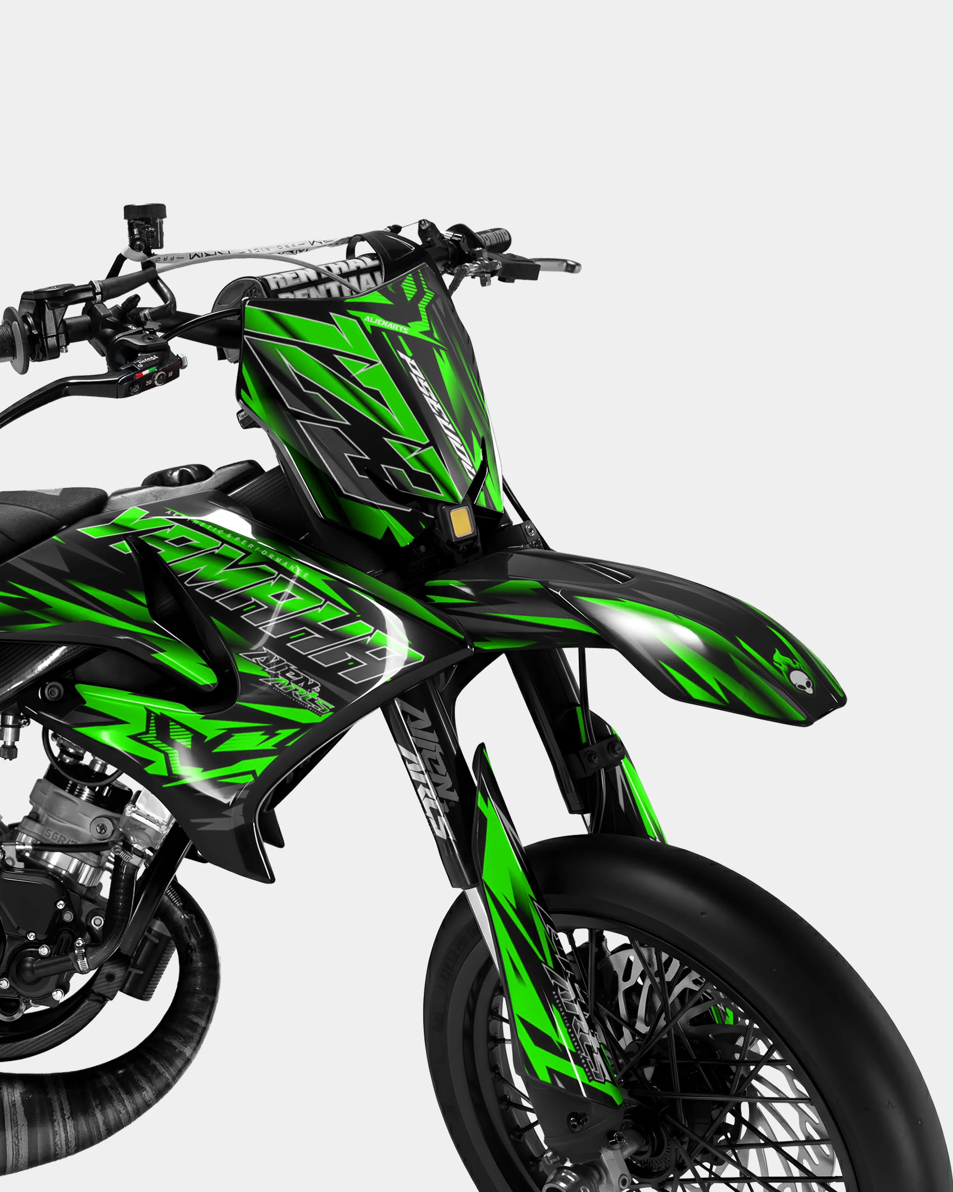 VITRA - Kit deco YAMAHA DT 50cc - Vert - Image 2