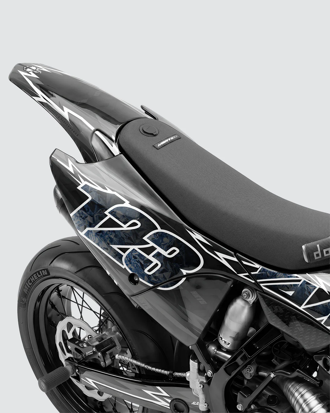 XONIX - Kit Déco Supermotard Semi-Personnalisable - Noir - Image 3