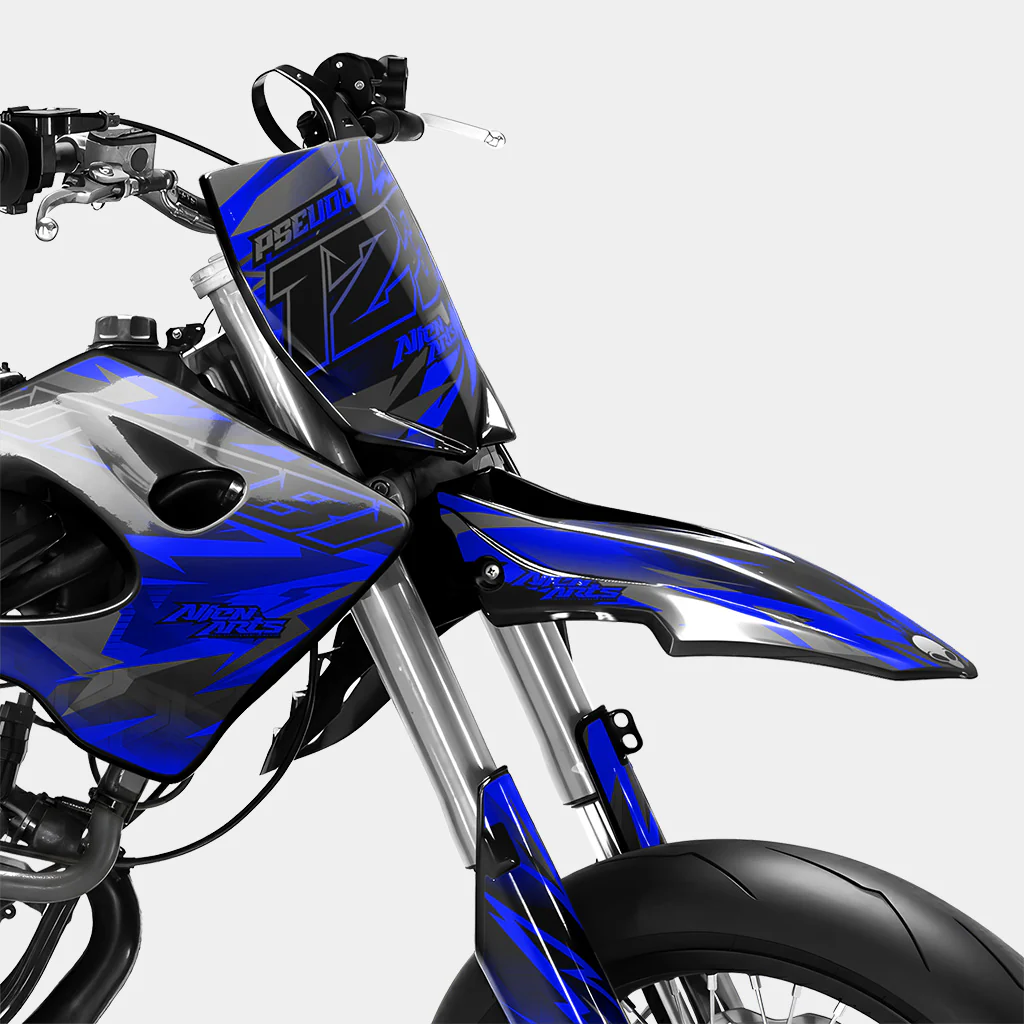ZÉPHYR - Kit deco DERBI 50cc - Bleu Foncé - Image 2